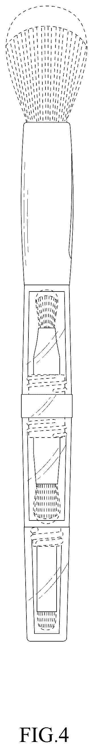 Patent USD1044290 Figure 4 – Cosmetic brush