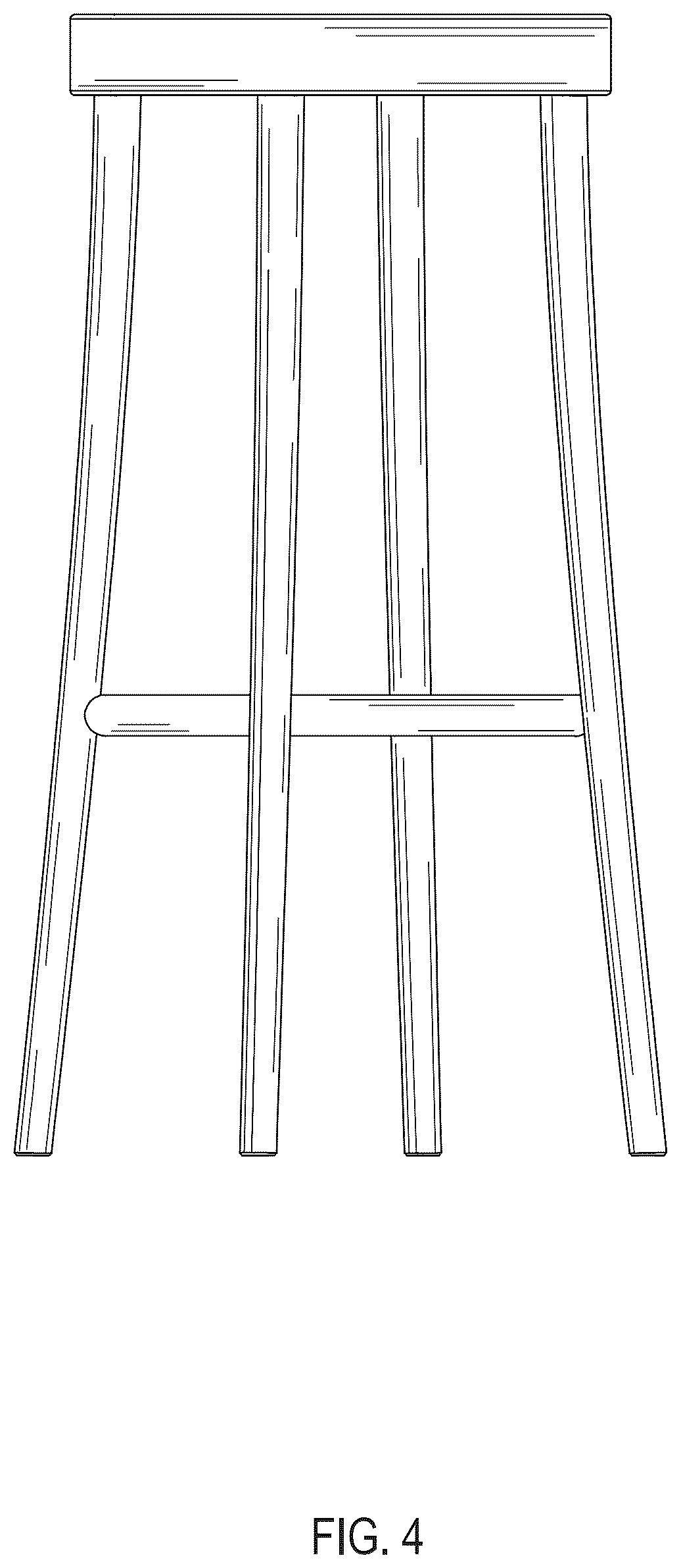 Patent USD1044294 Figure 4 – Barstool