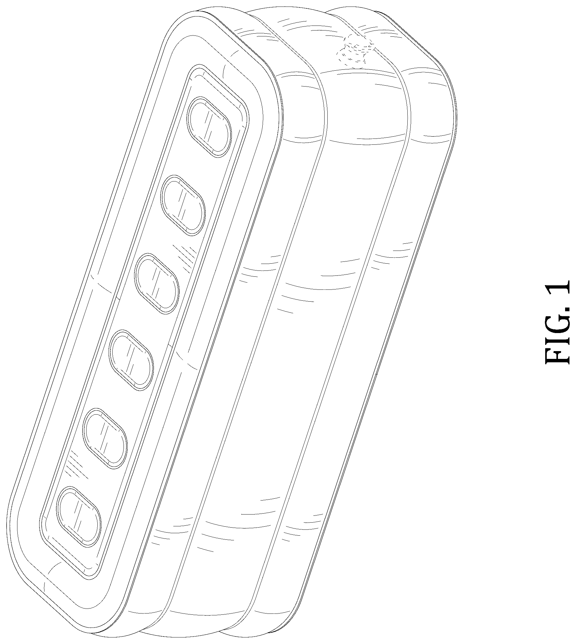 Patent USD1044296 Figure 1 – Inflatable ottoman