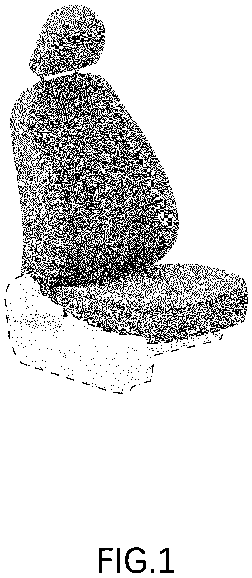 Patent USD1044300 Figure 1 – Car seat