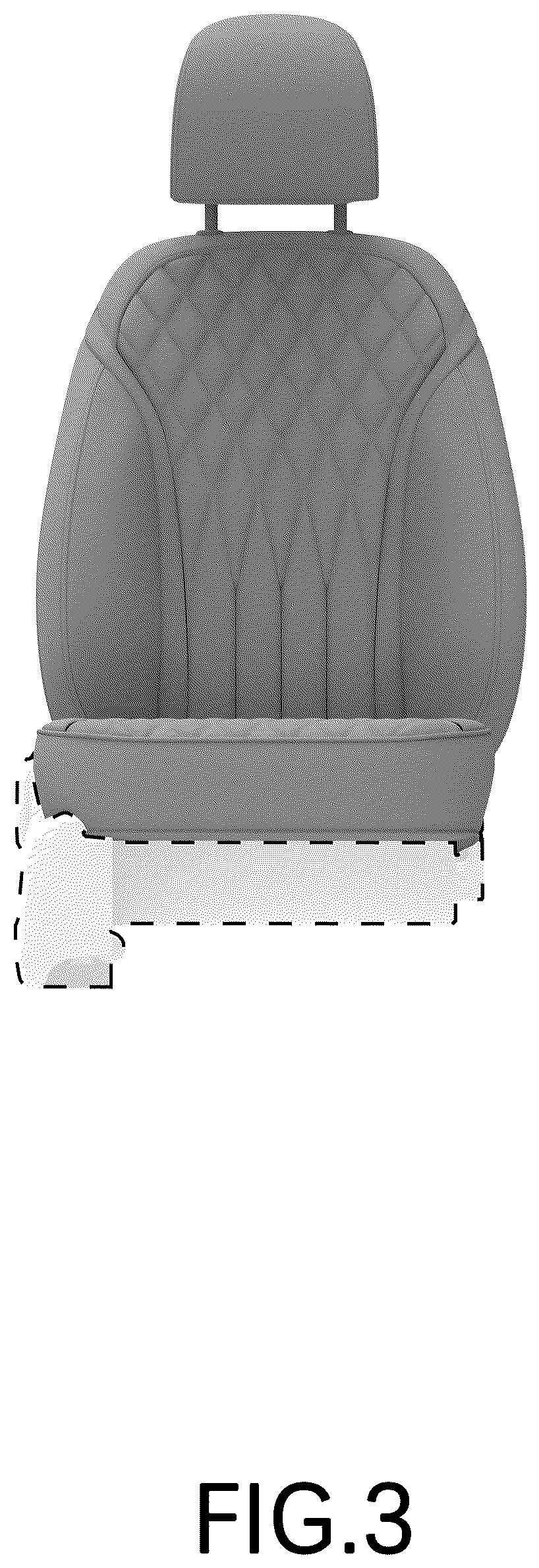 Patent USD1044300 Figure 3 – Car seat