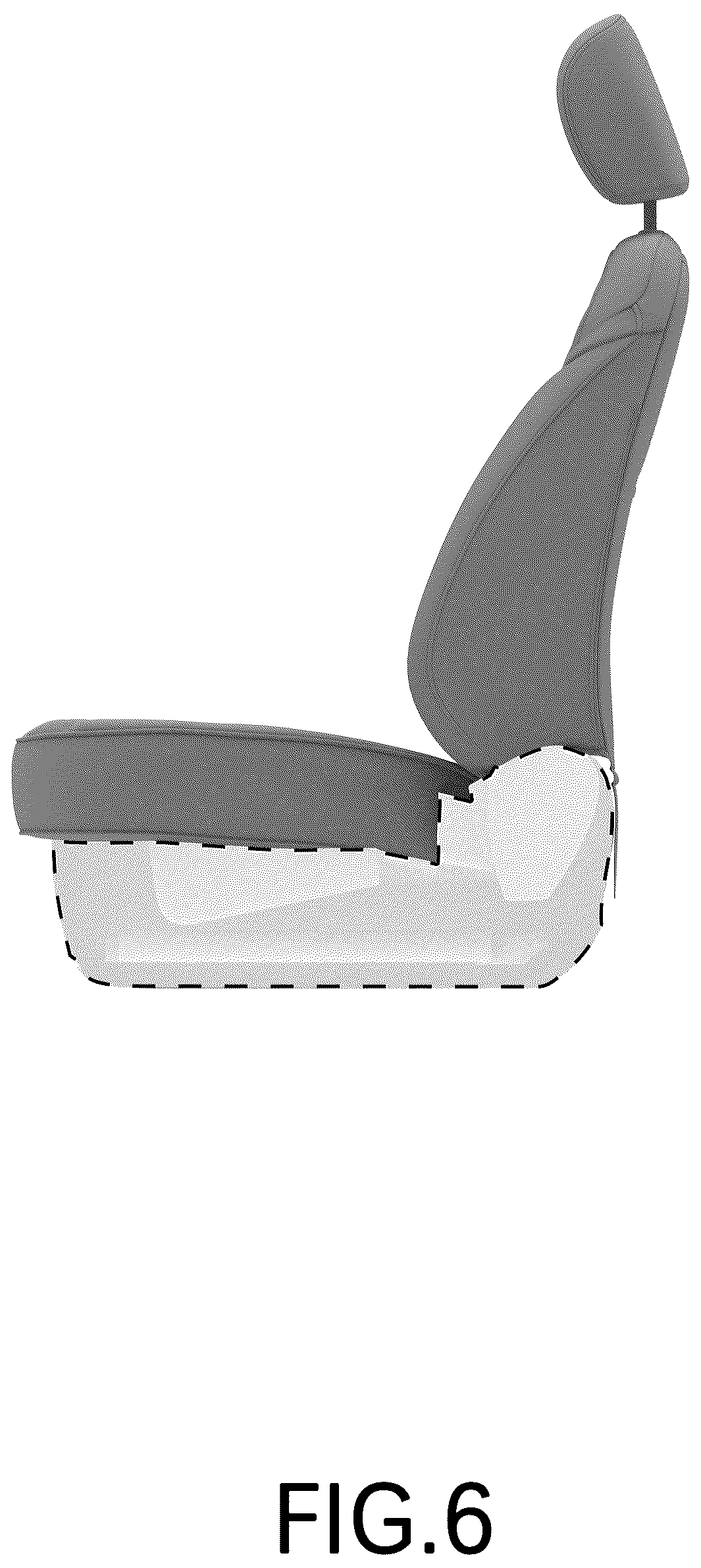 Patent USD1044300 Figure 6 – Car seat