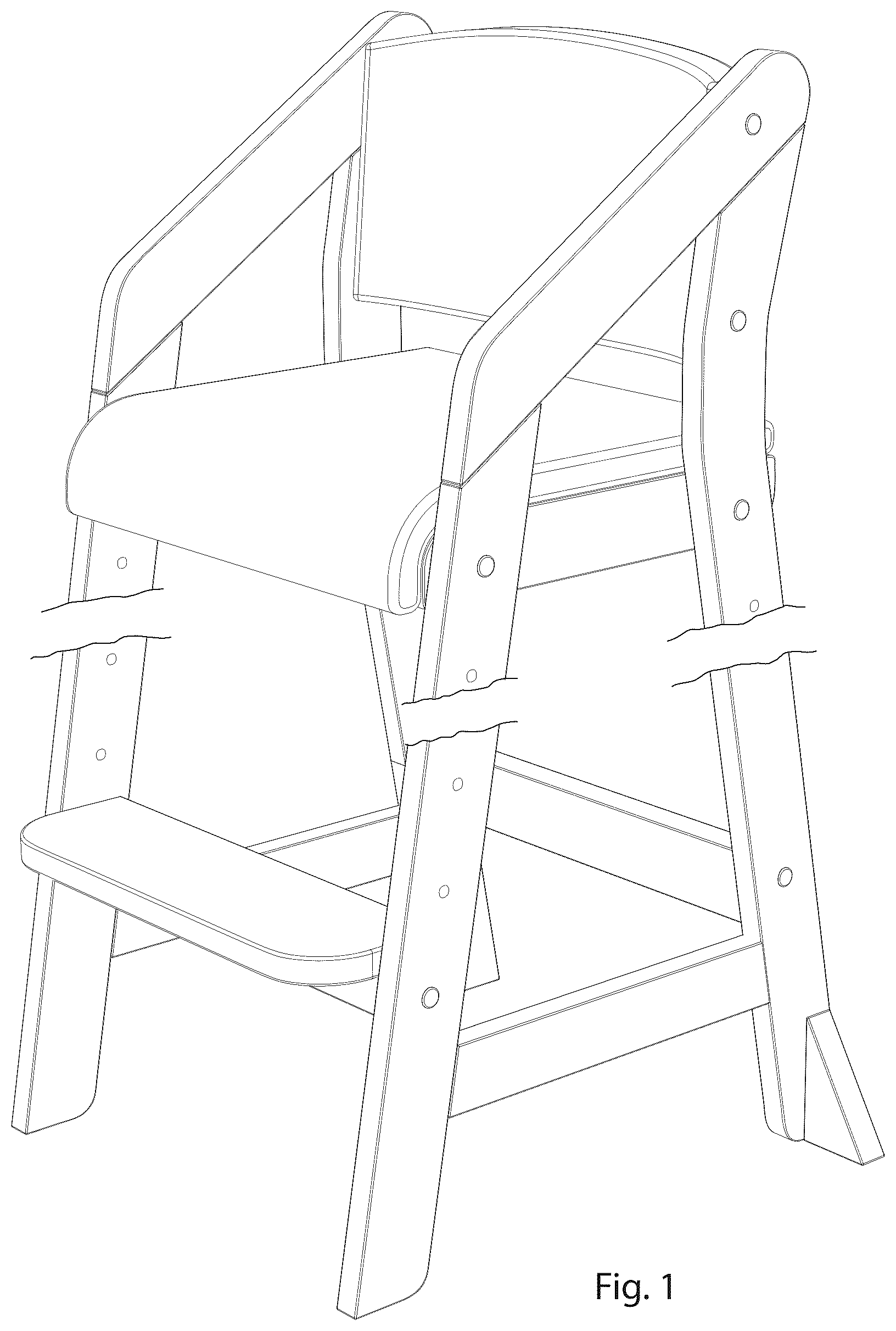 Patent USD1044301 Figure 1 – Chair