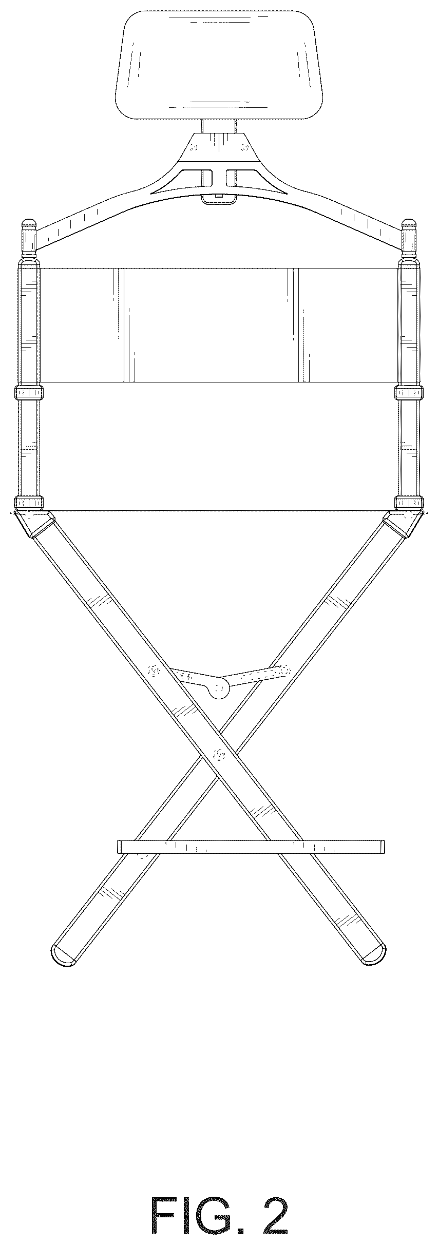 Patent USD1044304 Figure 2 – Folding chair