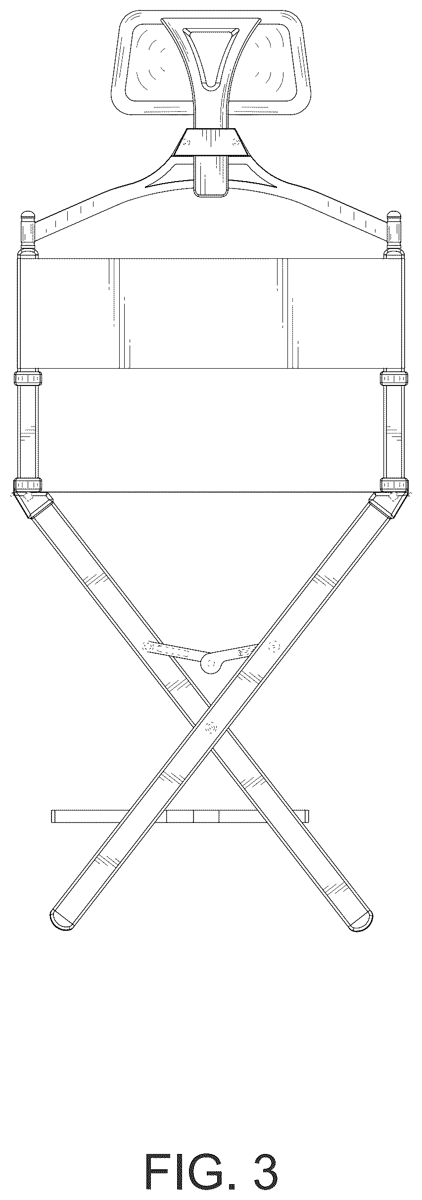 Patent USD1044304 Figure 3 – Folding chair