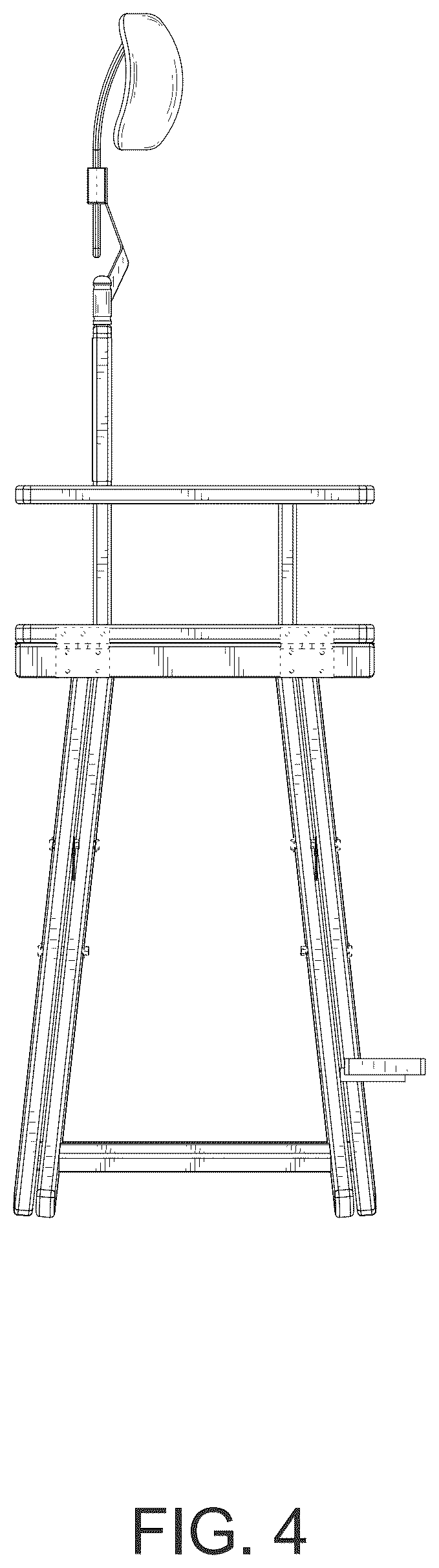 Patent USD1044304 Figure 4 – Folding chair