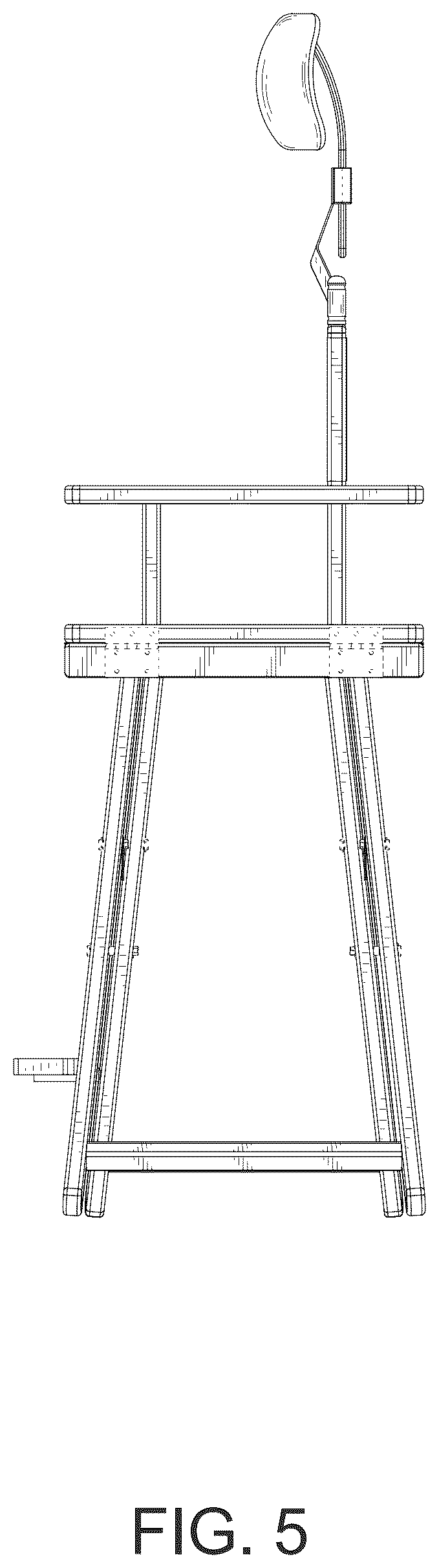 Patent USD1044304 Figure 5 – Folding chair