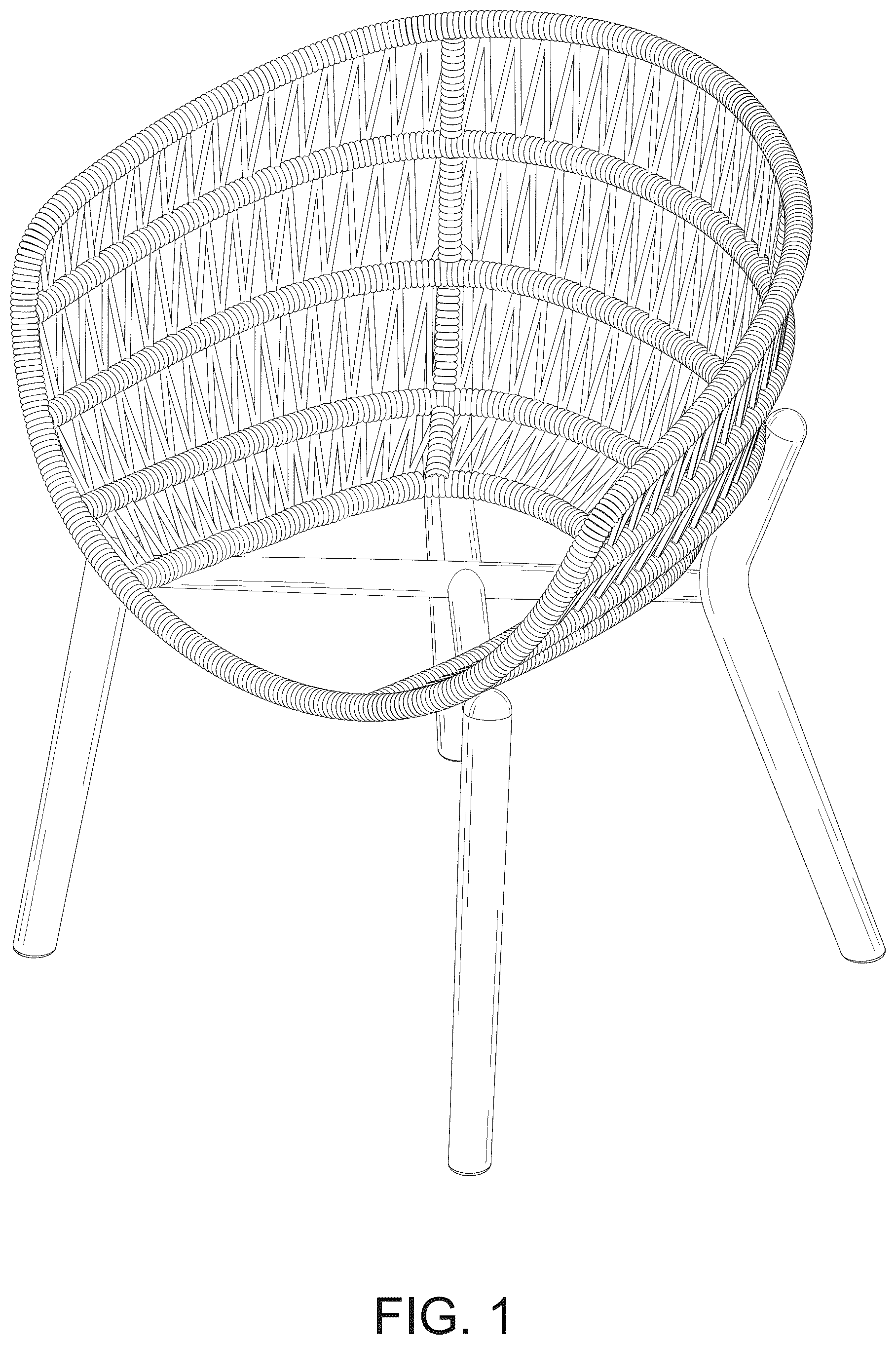 Patent USD1044306 Figure 1 – Seat