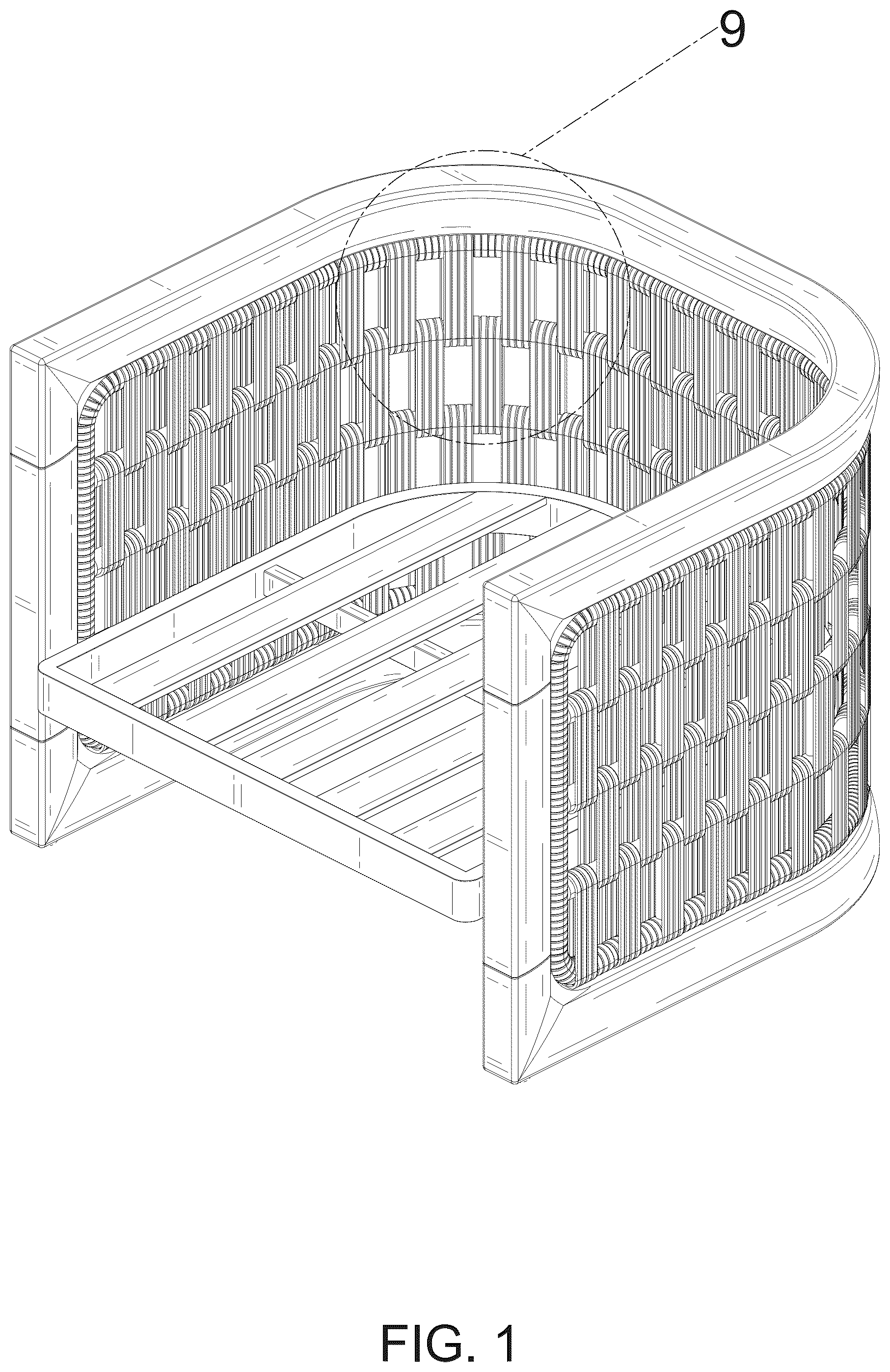 Patent USD1044307 Figure 1 – Chair