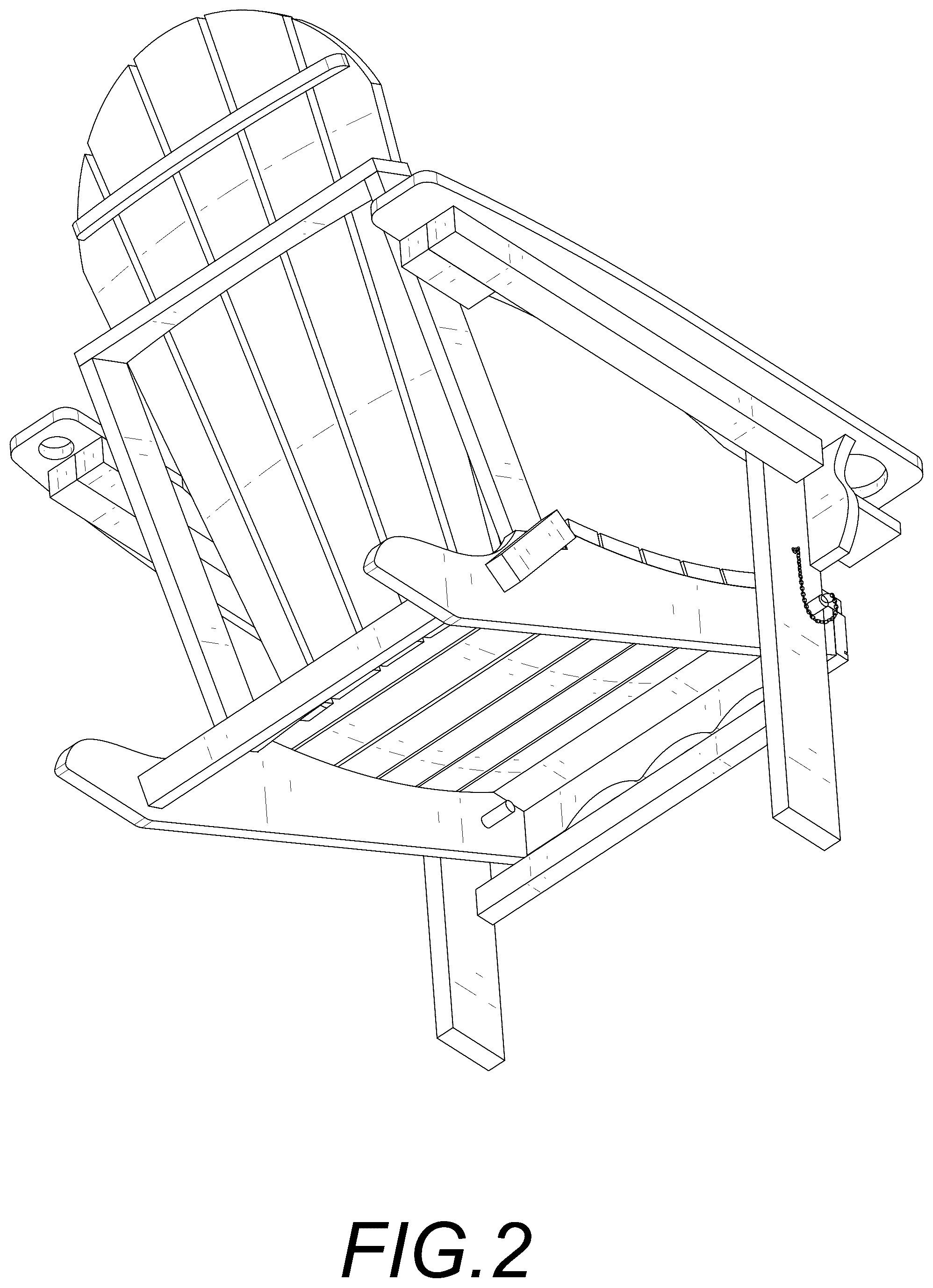 Patent USD1044308 Figure 2 – Outdoor chair