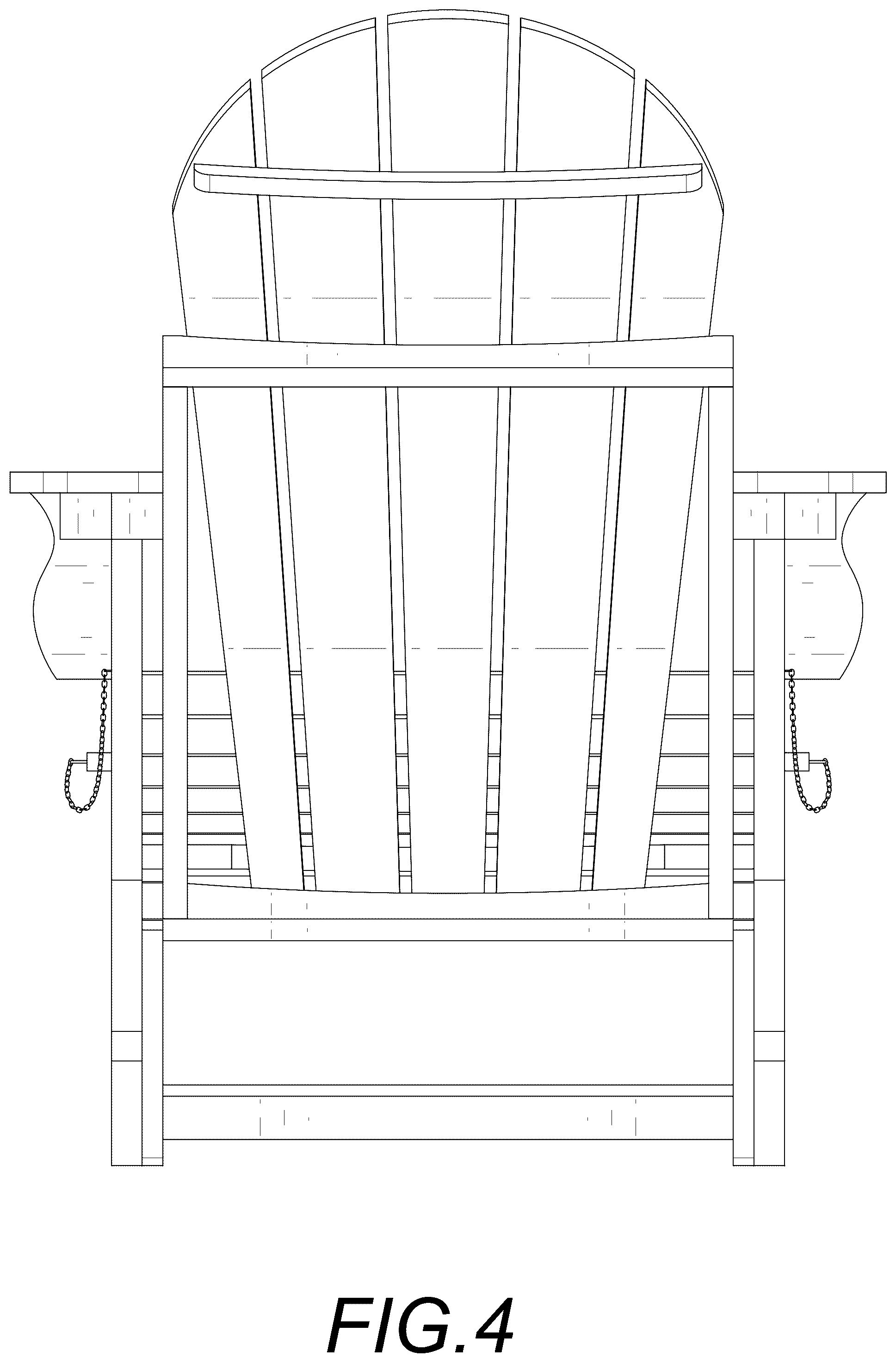 Patent USD1044308 Figure 4 – Outdoor chair