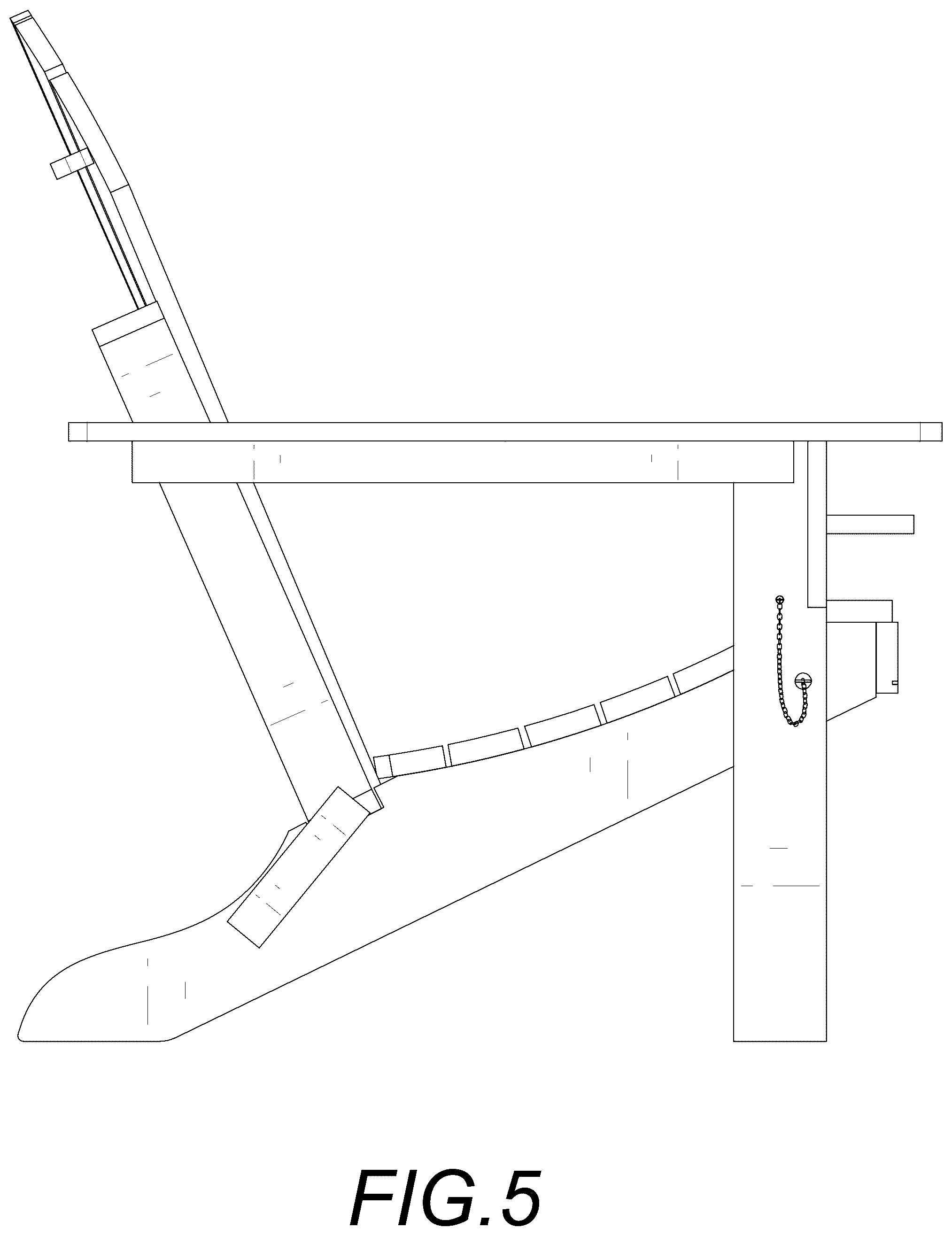 Patent USD1044308 Figure 5 – Outdoor chair