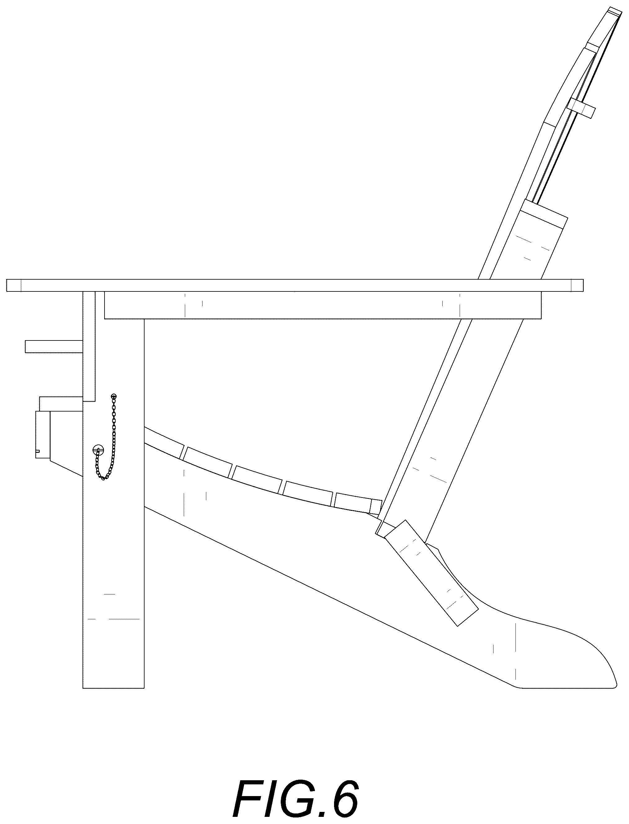 Patent USD1044308 Figure 6 – Outdoor chair