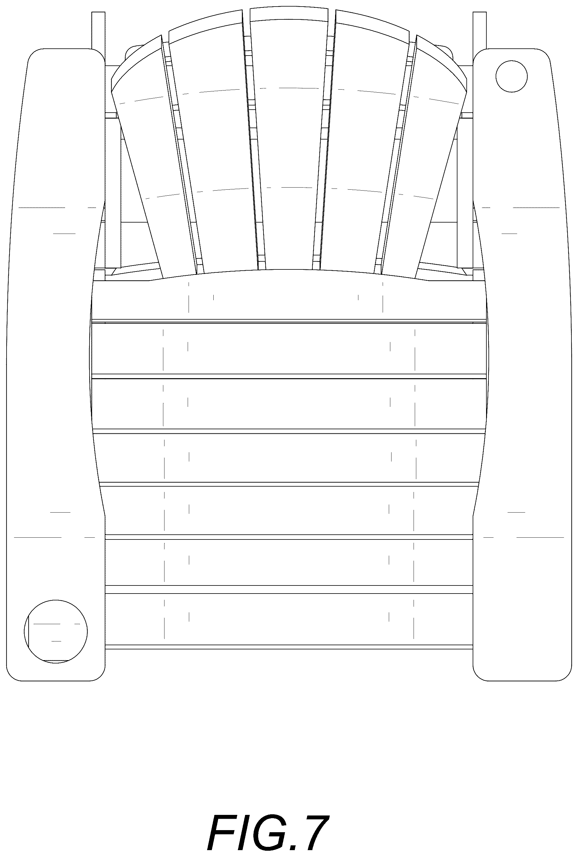 Patent USD1044308 Figure 7 – Outdoor chair