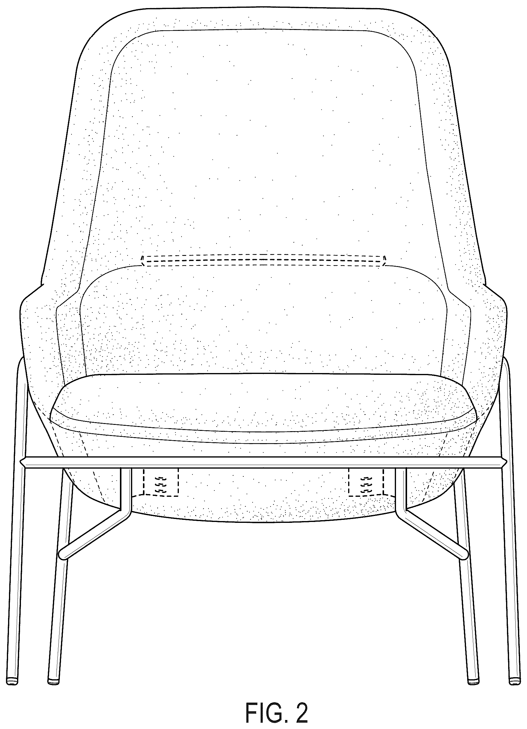 Patent USD1044309 Figure 2 – Lounge chair