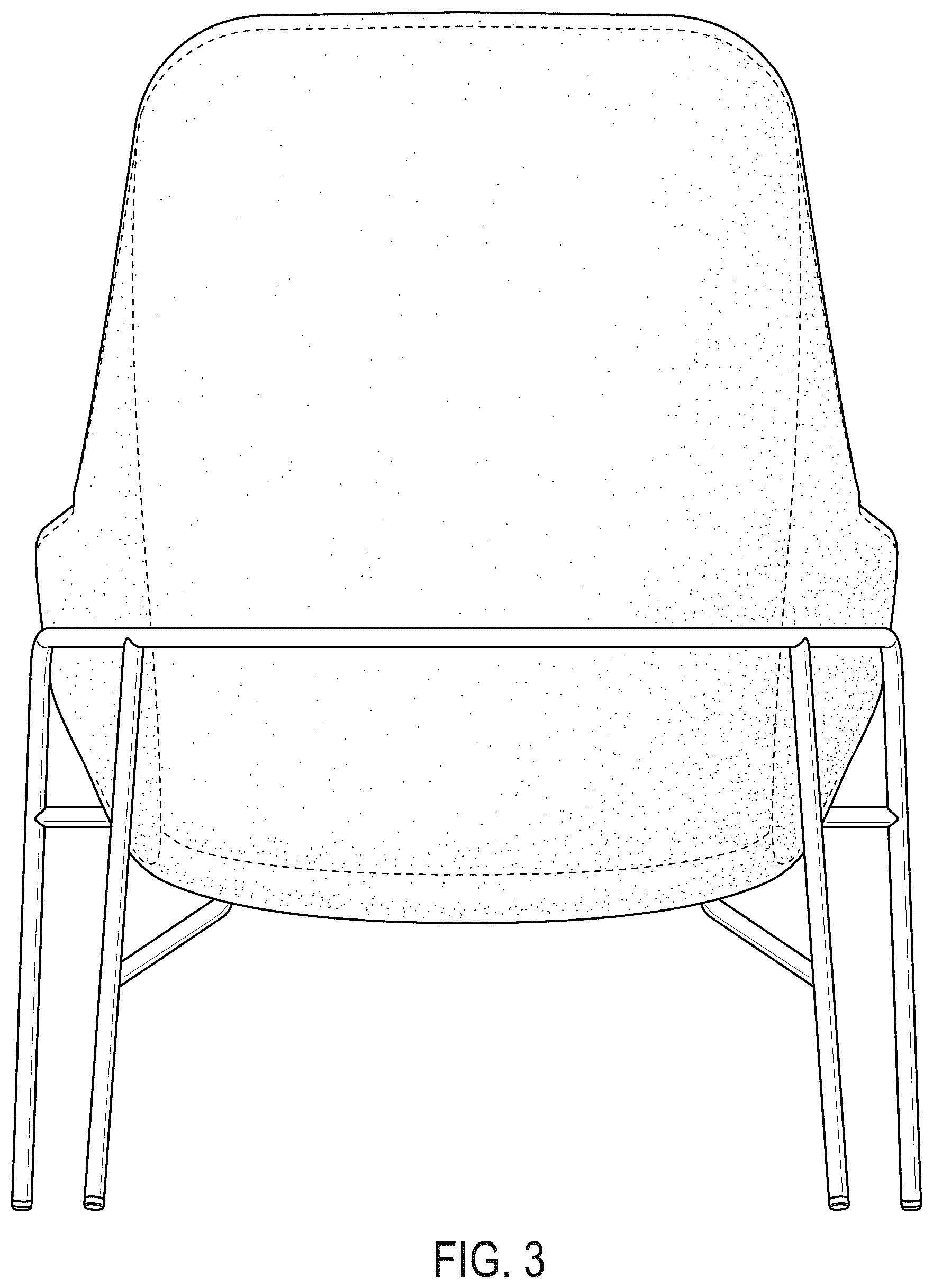 Patent USD1044309 Figure 3 – Lounge chair