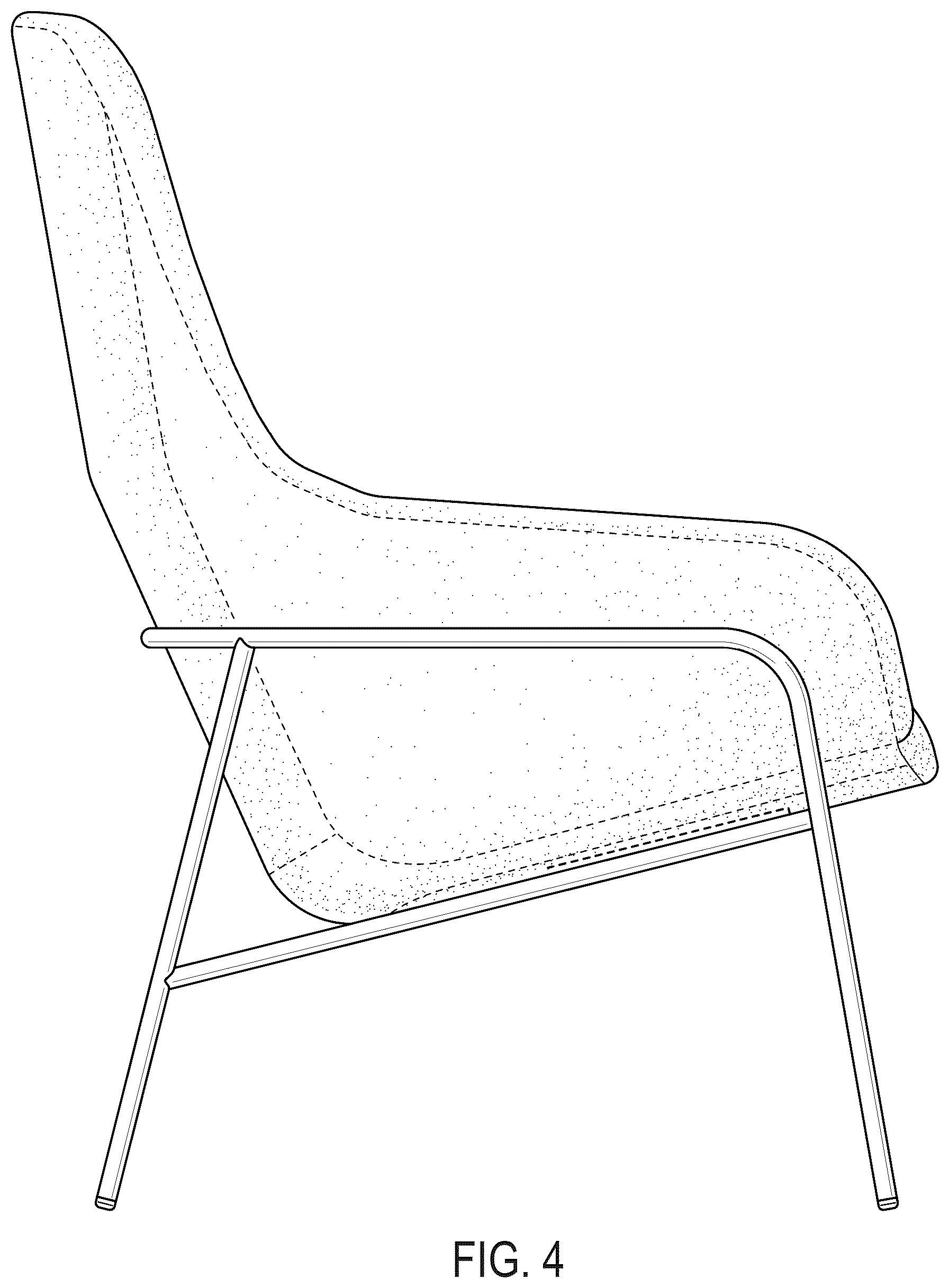 Patent USD1044309 Figure 4 – Lounge chair