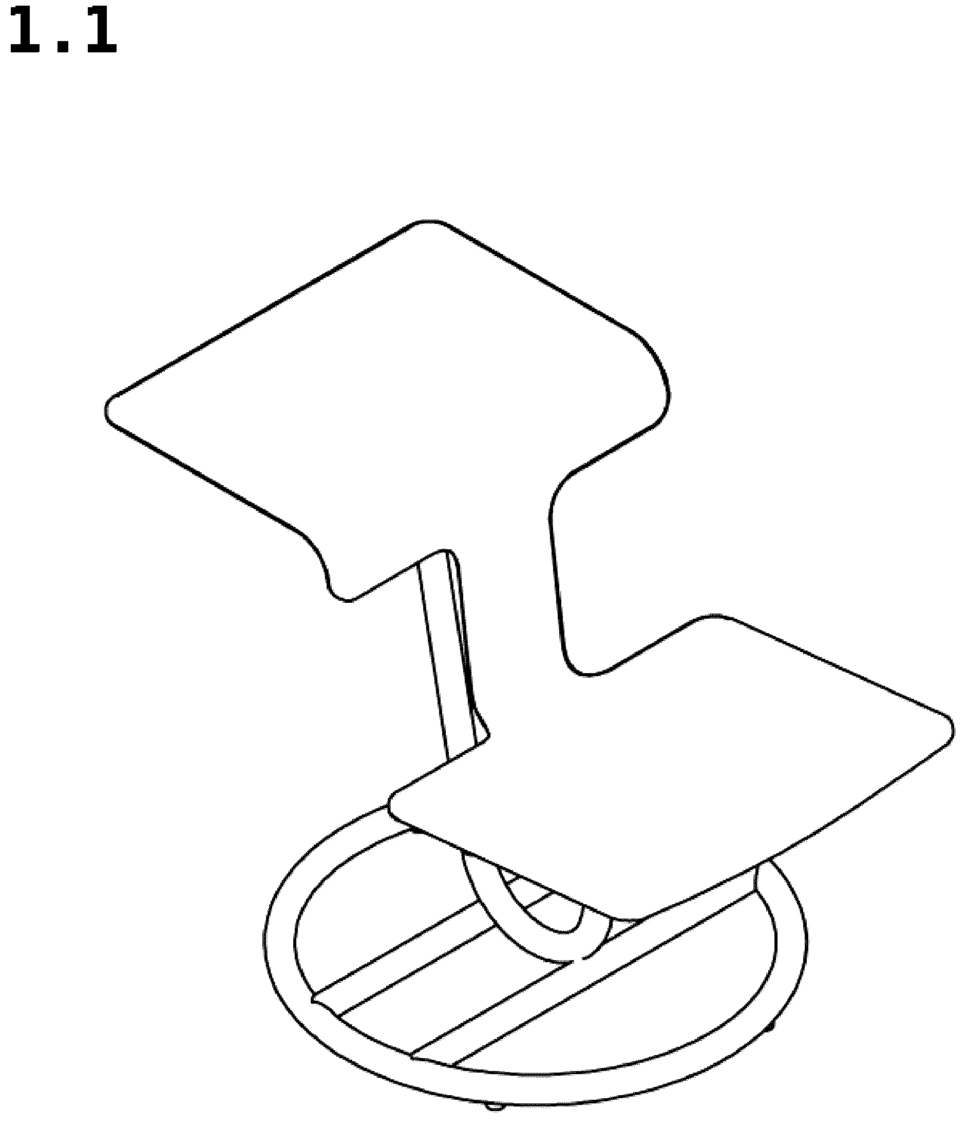 Patent USD1044310 Figure 1 – Chair