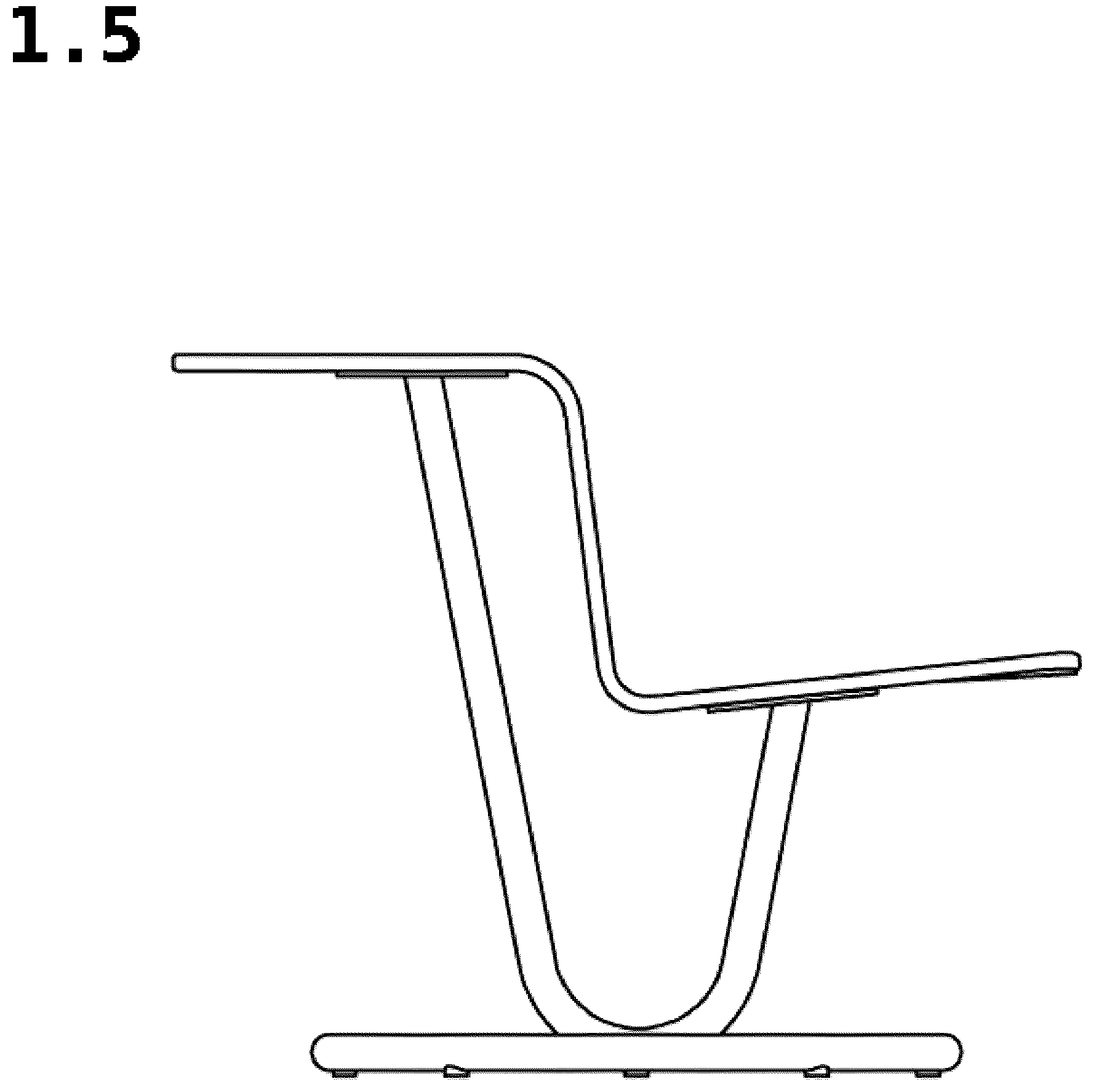 Patent USD1044310 Figure 5 – Chair