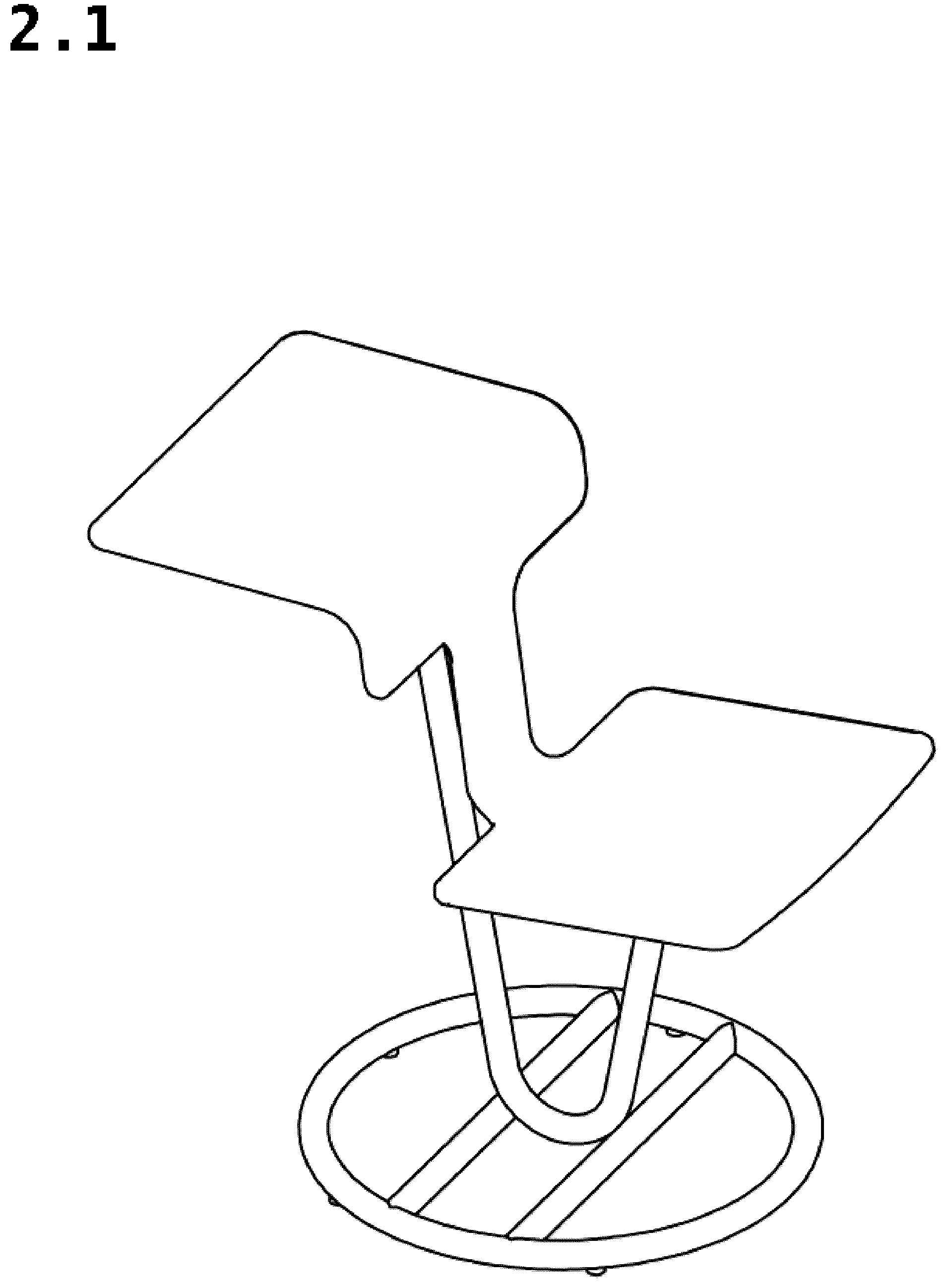 Patent USD1044310 Figure 6 – Chair