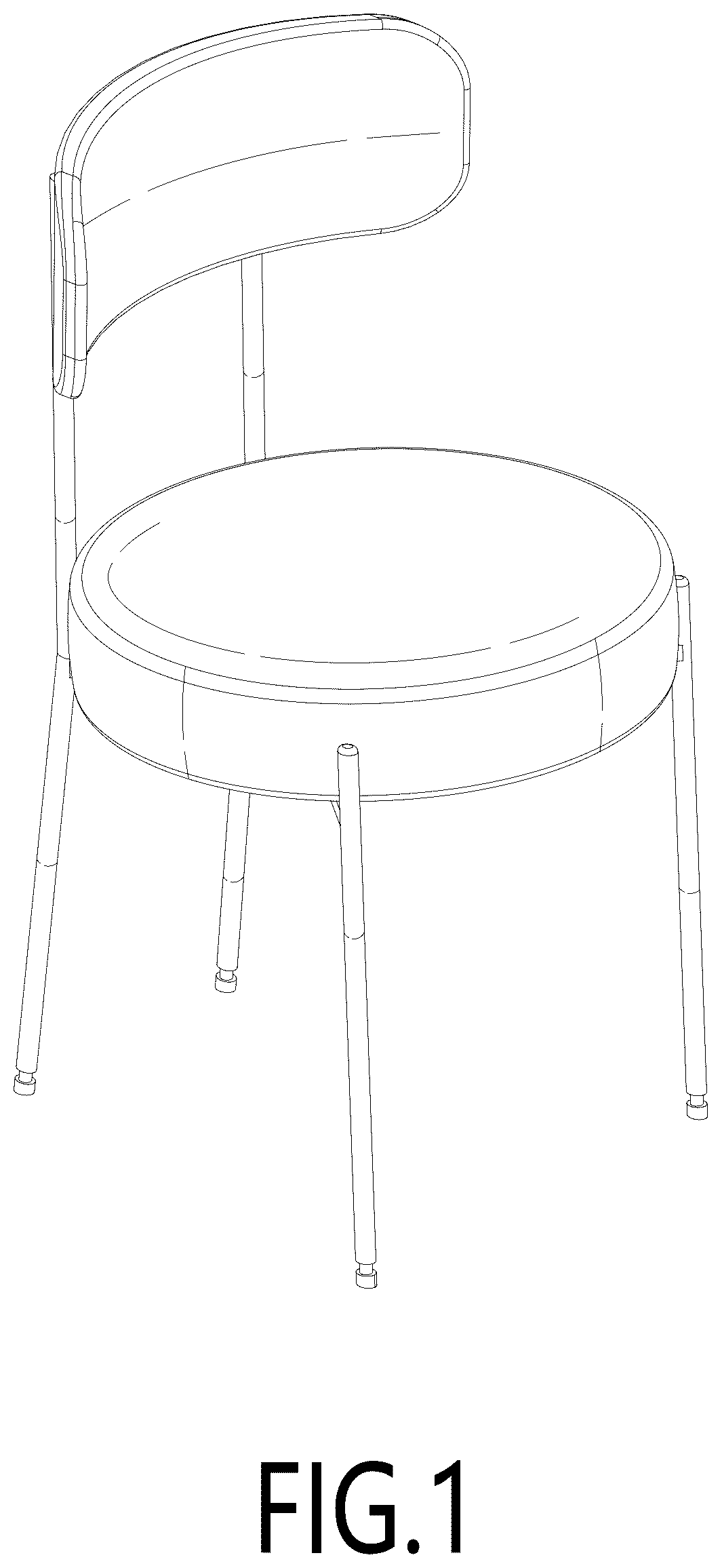 Patent USD1044311 Figure 1 – Chair