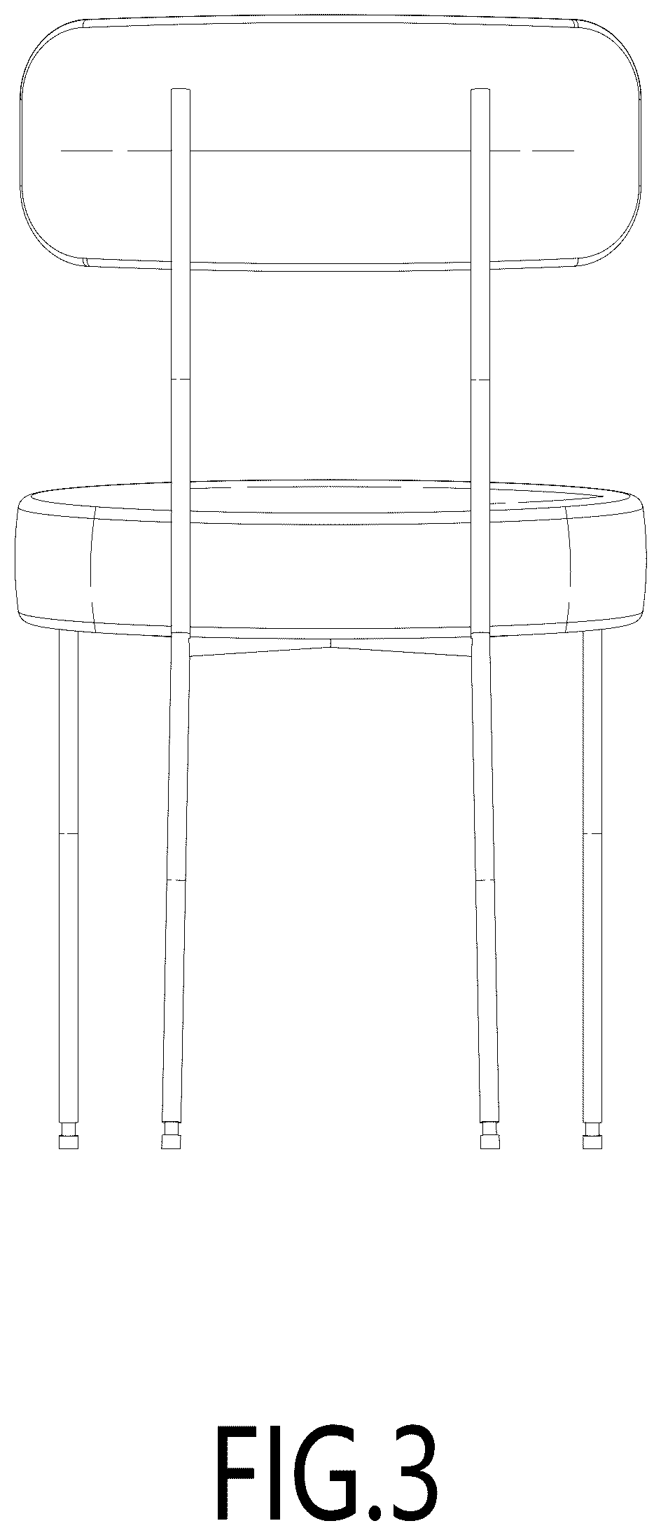 Patent USD1044311 Figure 3 – Chair