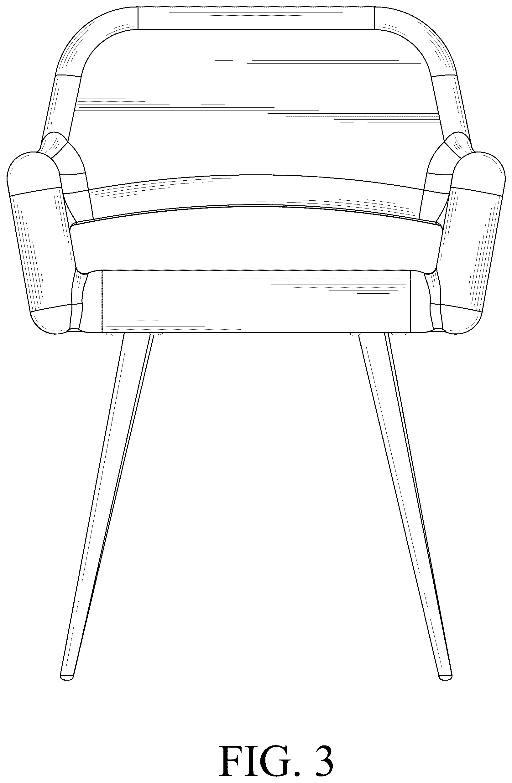 Patent USD1044312 Figure 3 – Chair