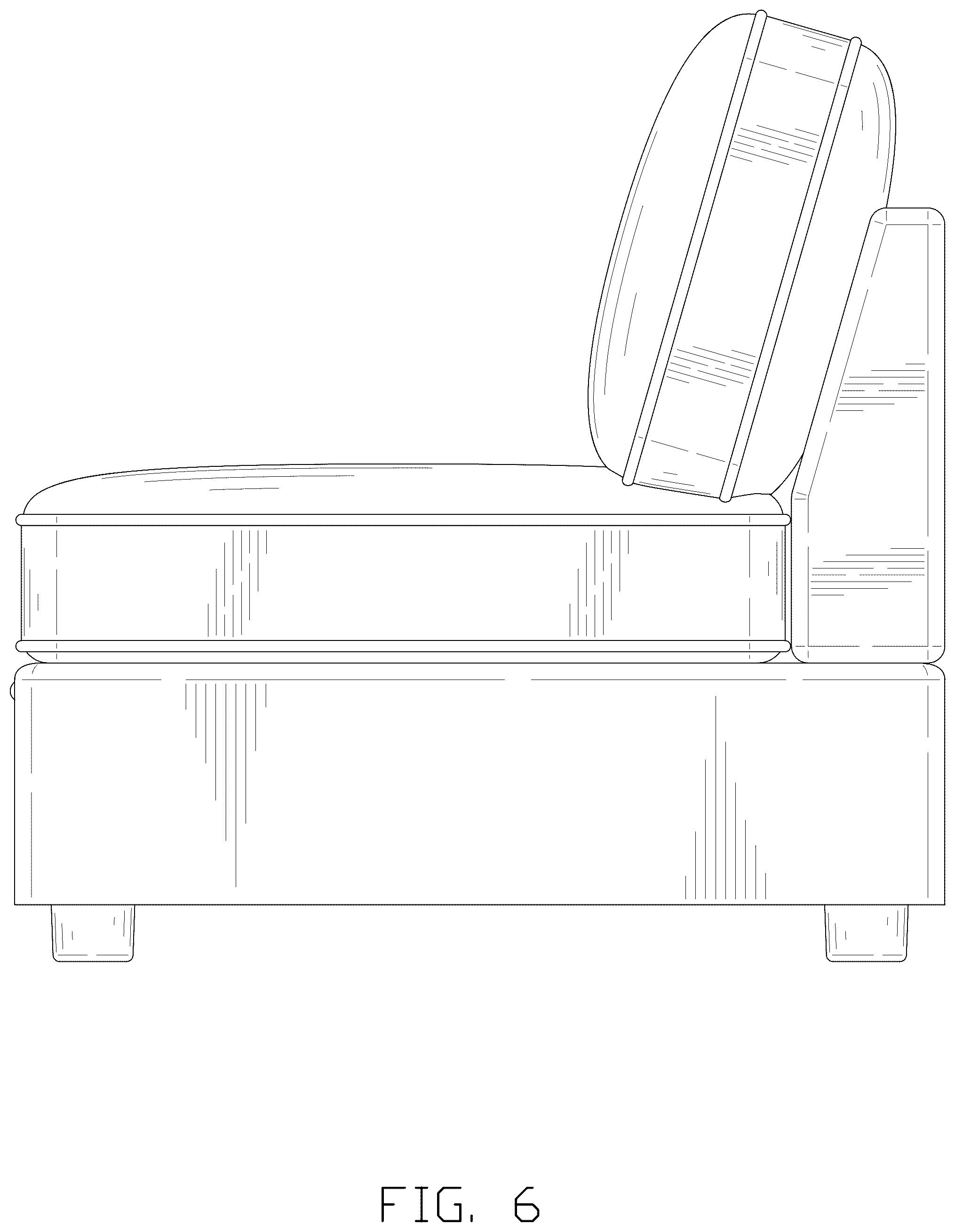 Patent USD1044313 Figure 6 – Sofa component set