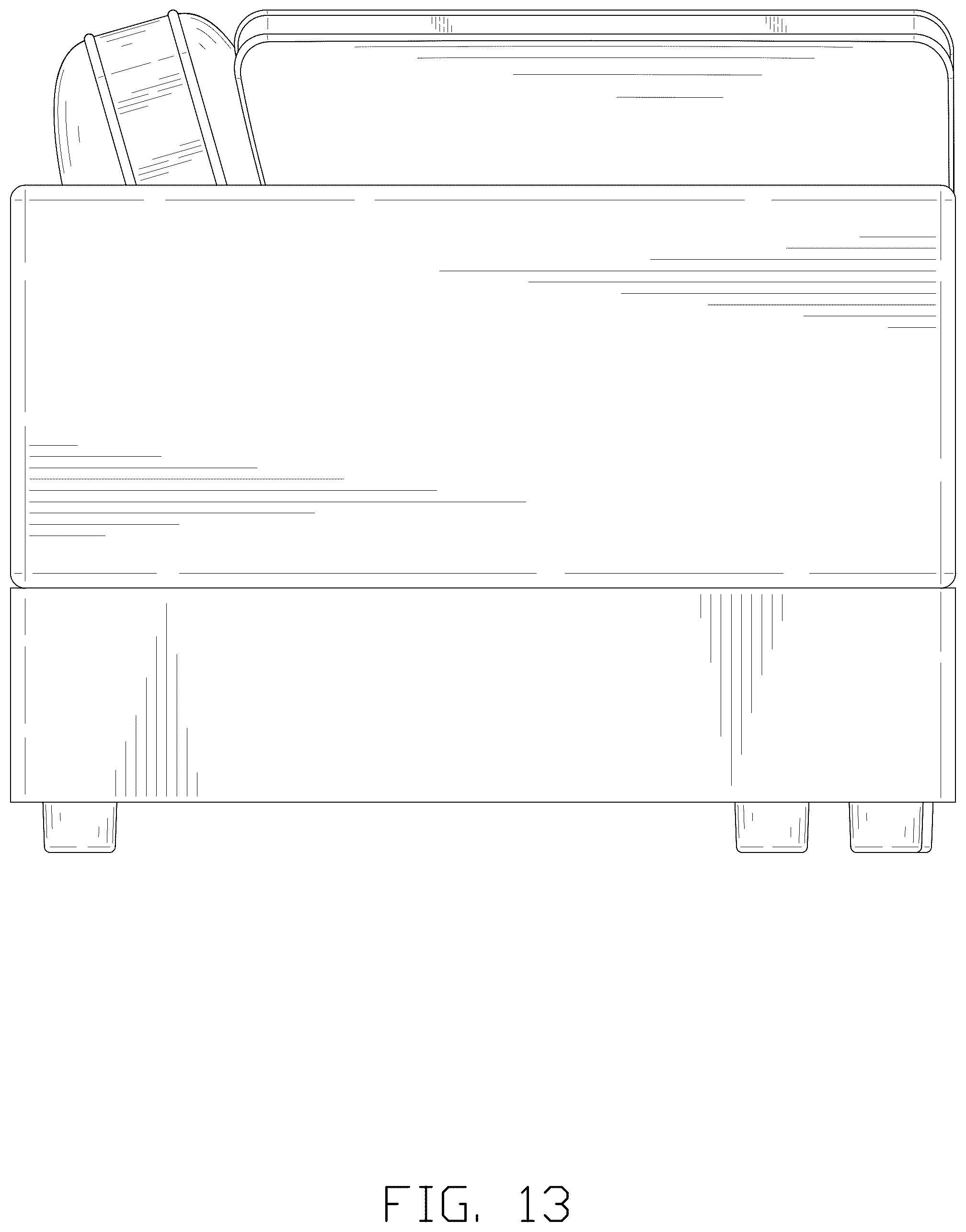 Patent USD1044313 Figure 13 – Sofa component set