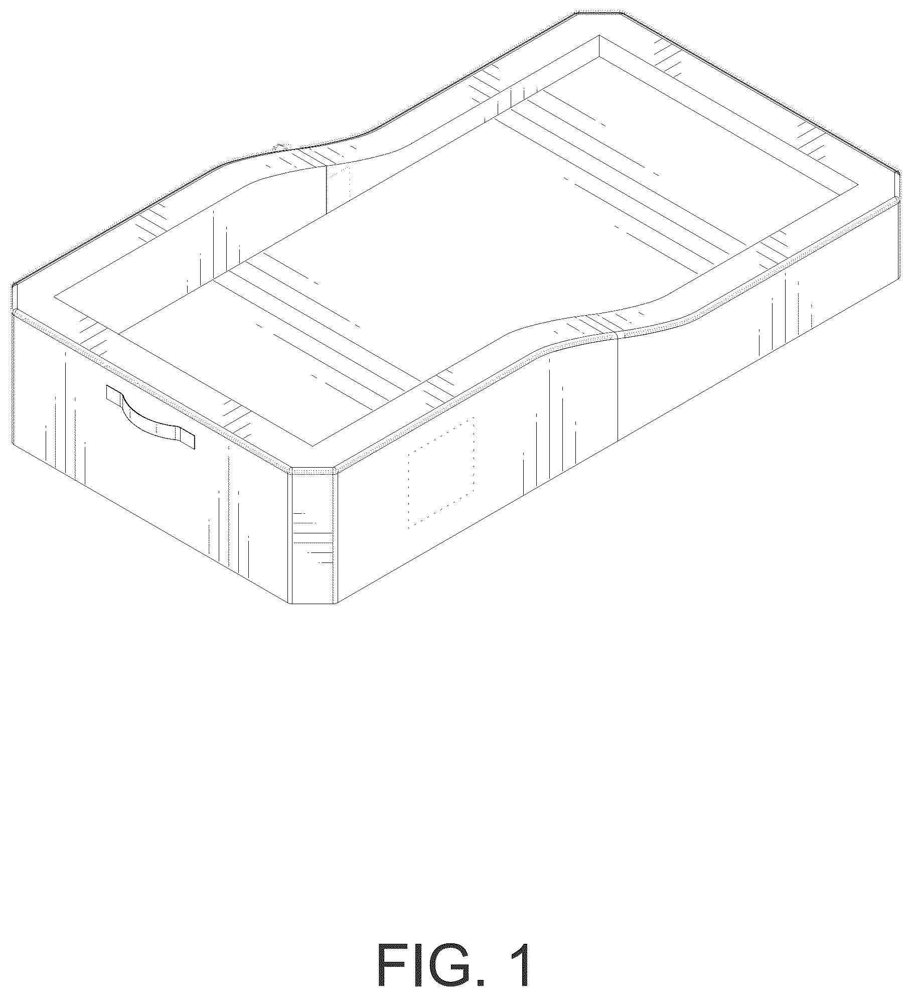 Patent USD1044315 Figure 1 – Folding bed