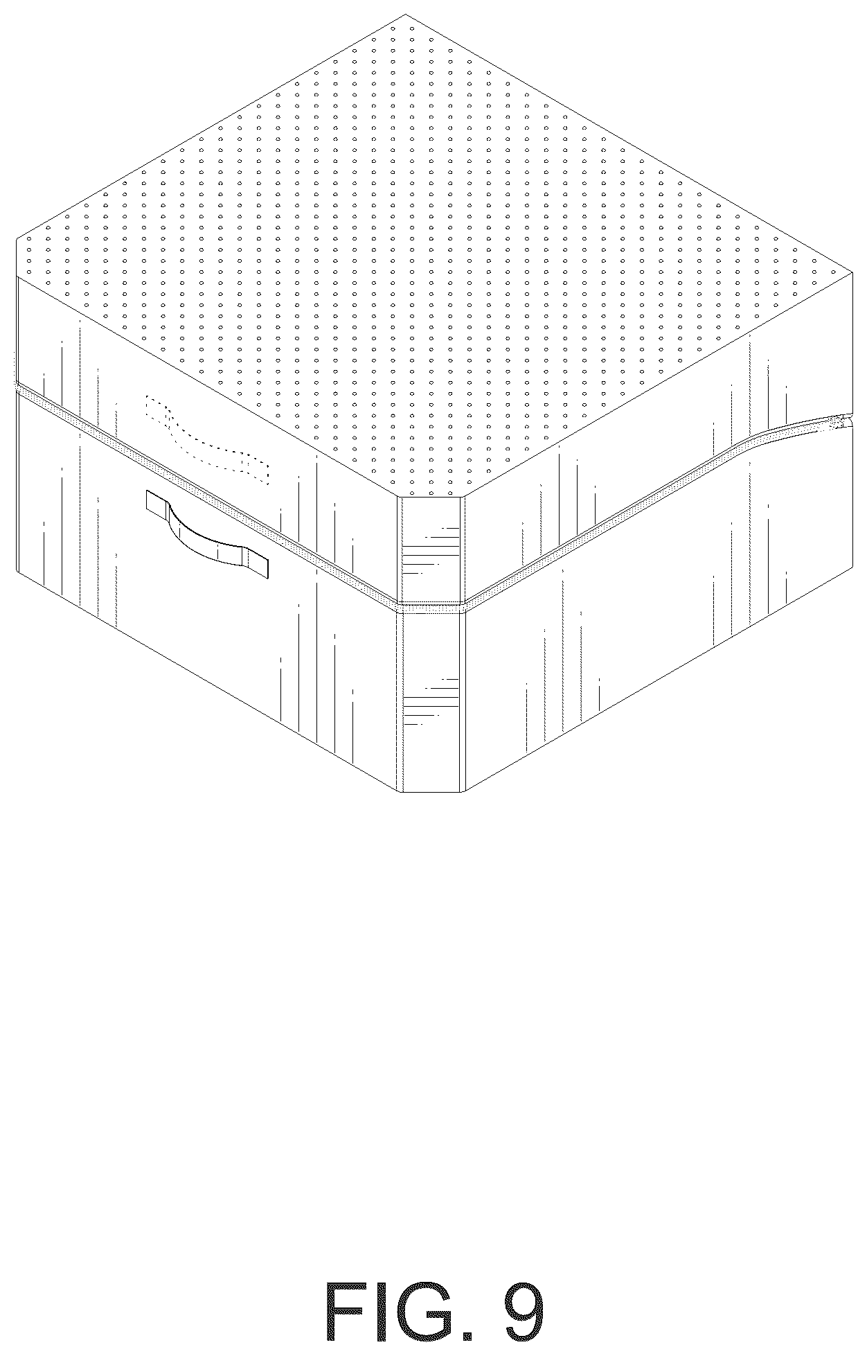 Patent USD1044315 Figure 9 – Folding bed