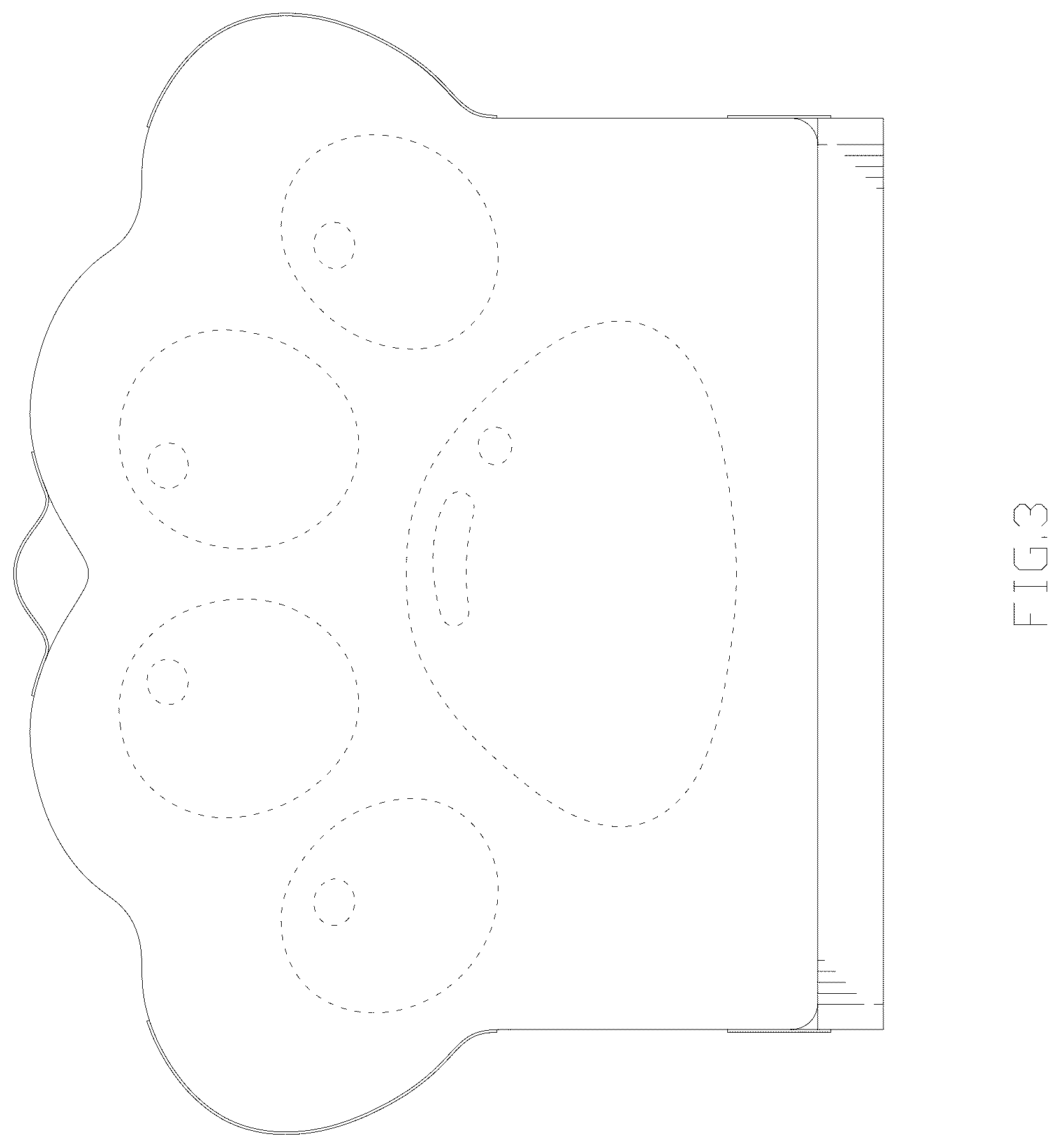 Patent USD1044316 Figure 3 – Folding bed