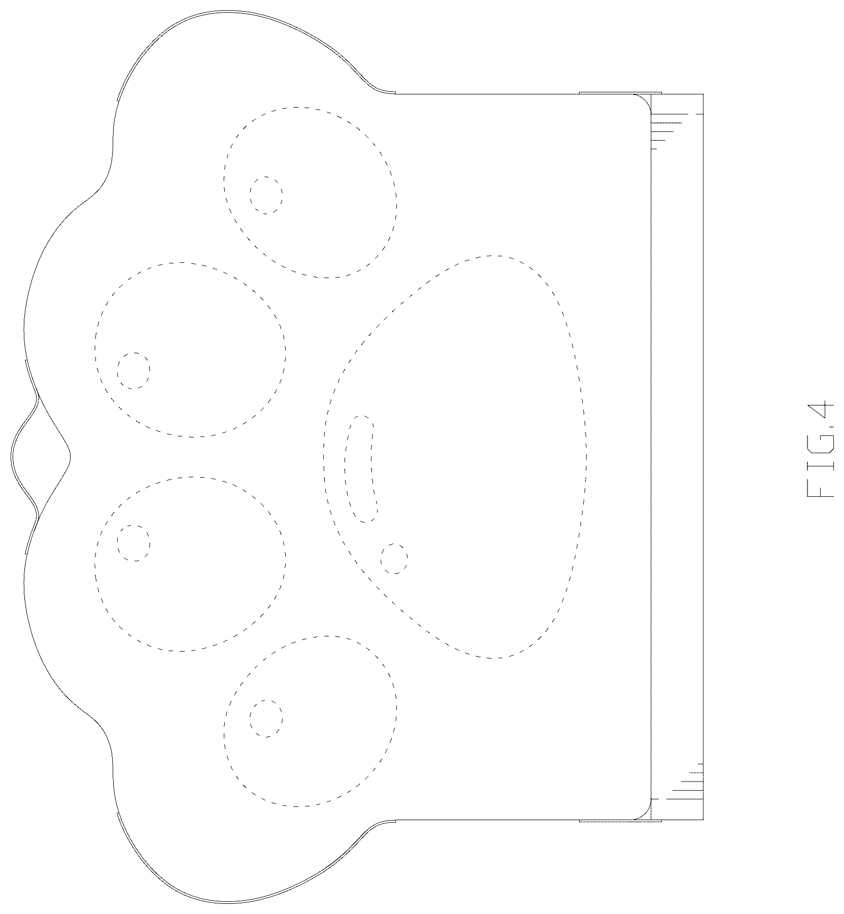 Patent USD1044316 Figure 4 – Folding bed