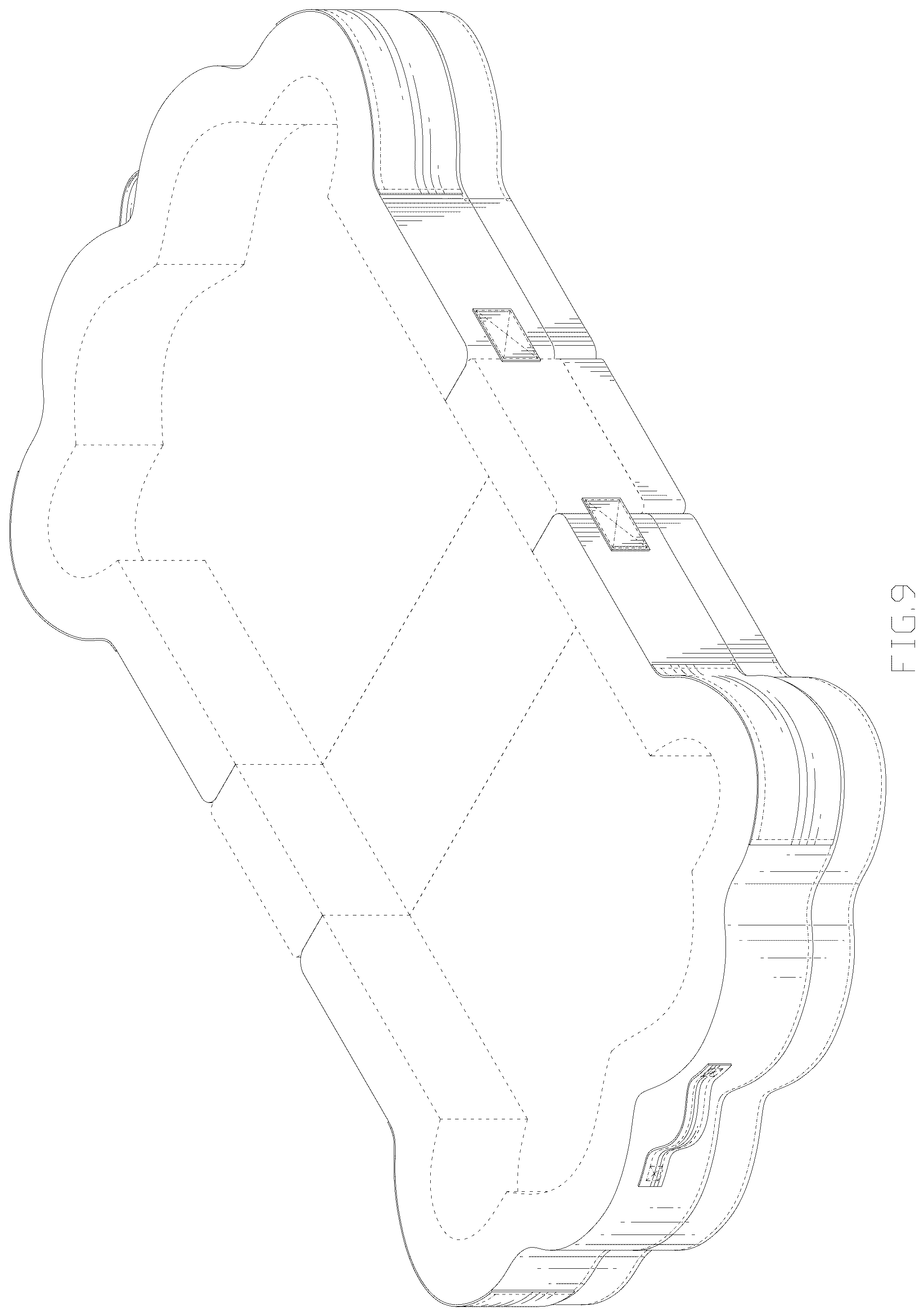 Patent USD1044316 Figure 9 – Folding bed