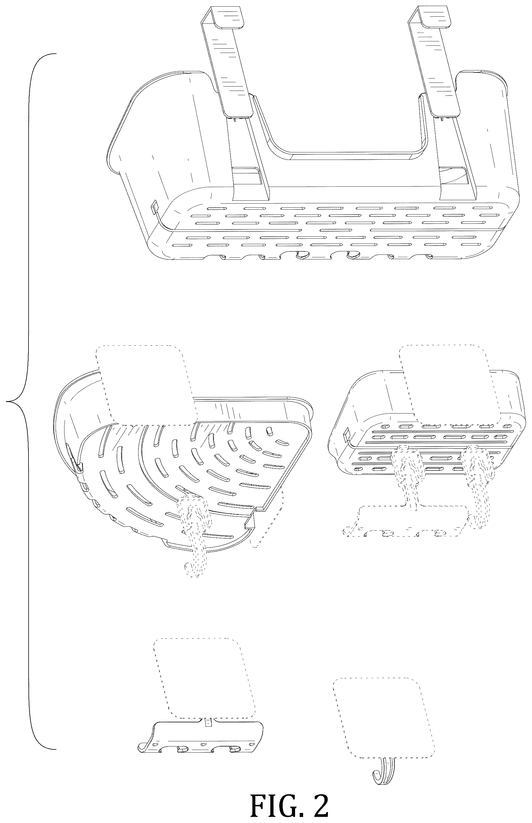 Patent USD1044319 Figure 2 – Kitchen and bathroom storage set