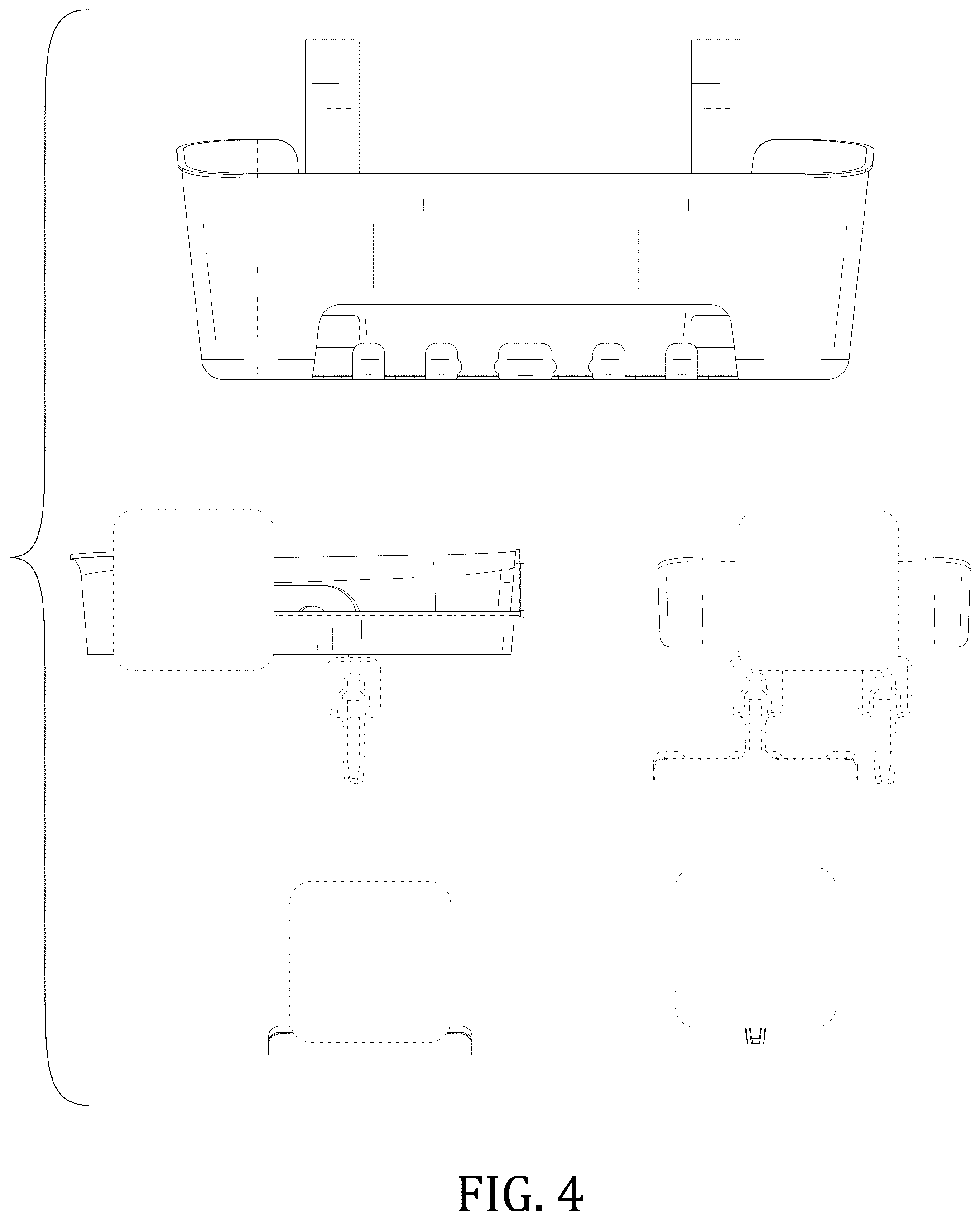 Patent USD1044319 Figure 4 – Kitchen and bathroom storage set