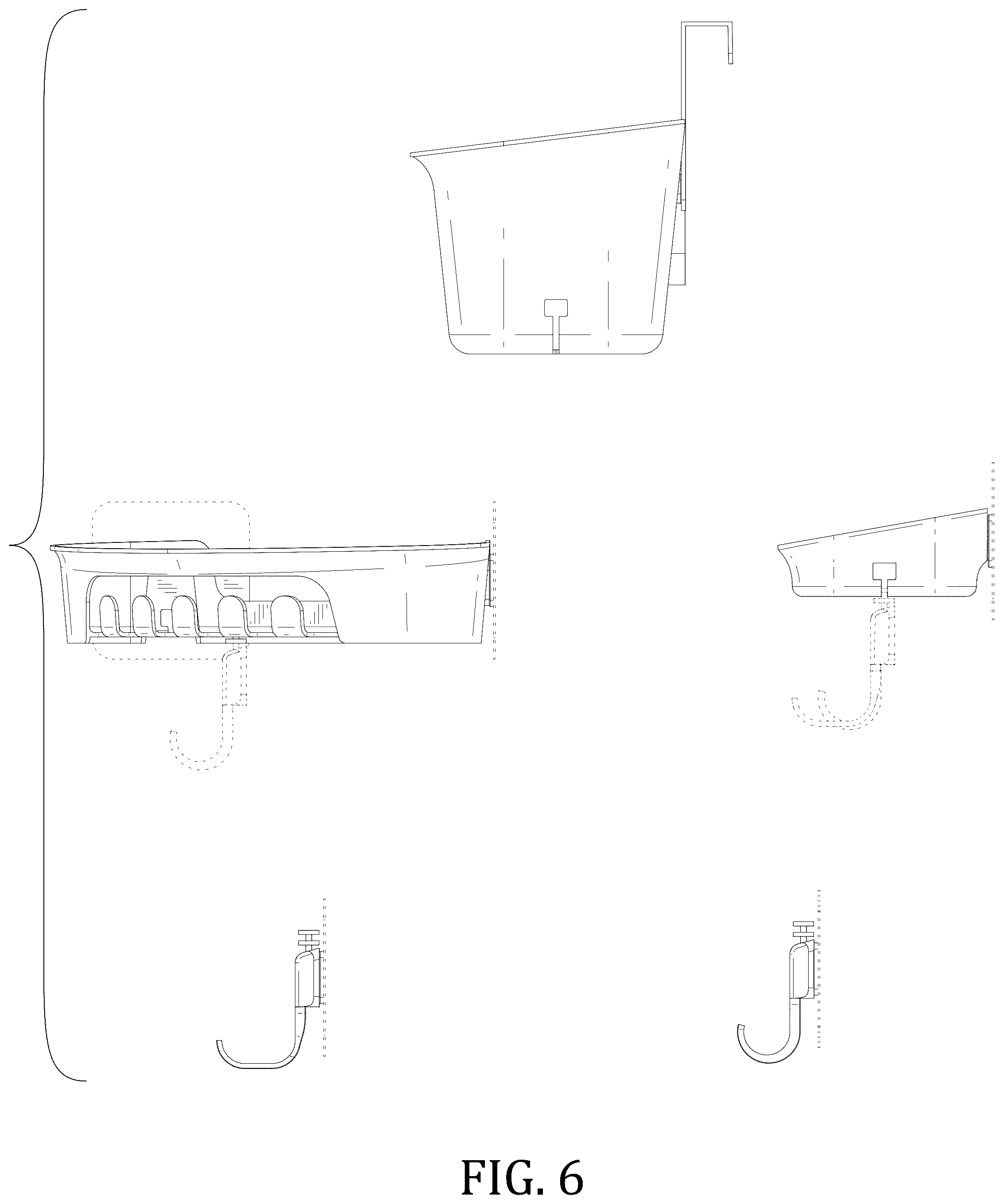 Patent USD1044319 Figure 6 – Kitchen and bathroom storage set
