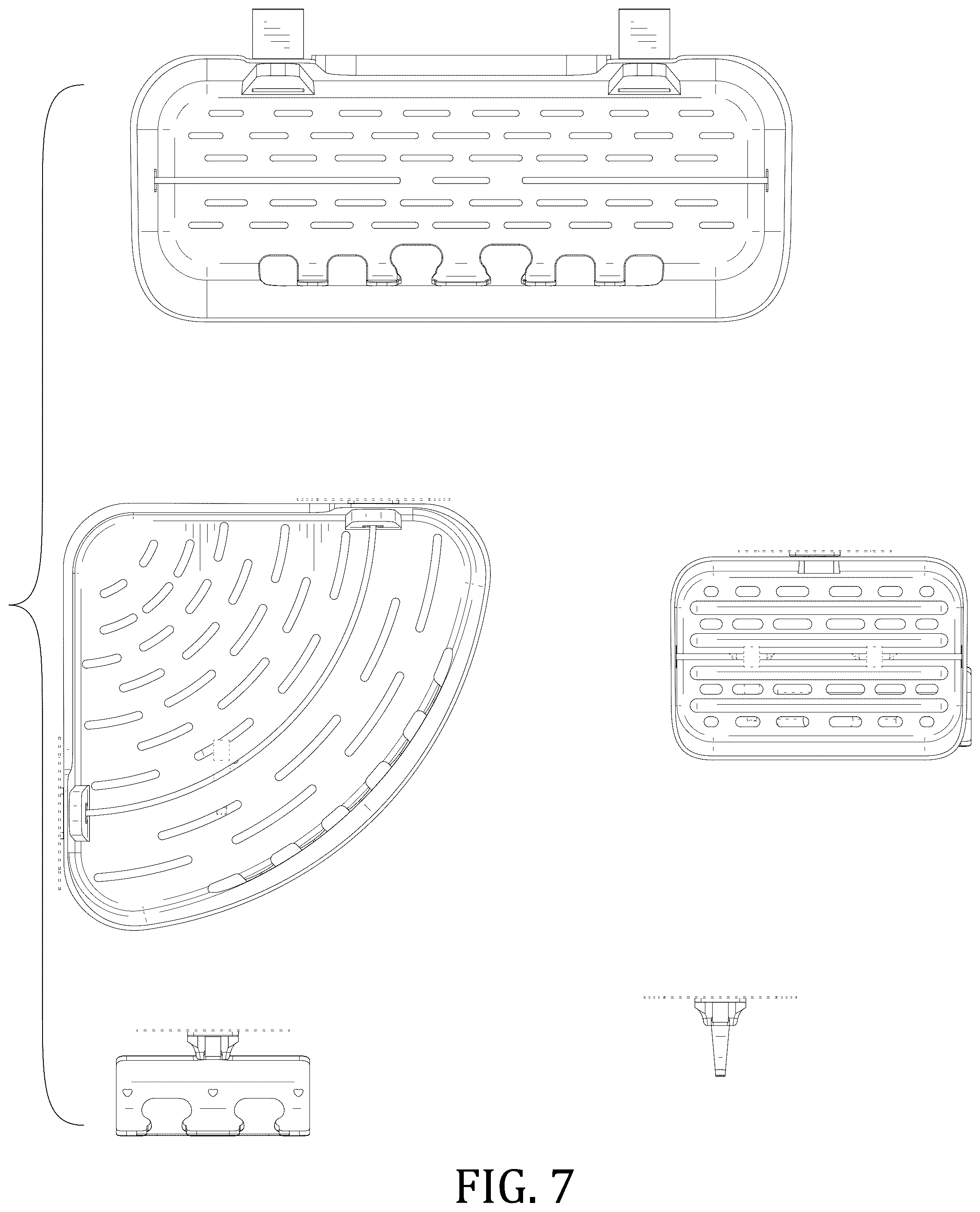 Patent USD1044319 Figure 7 – Kitchen and bathroom storage set