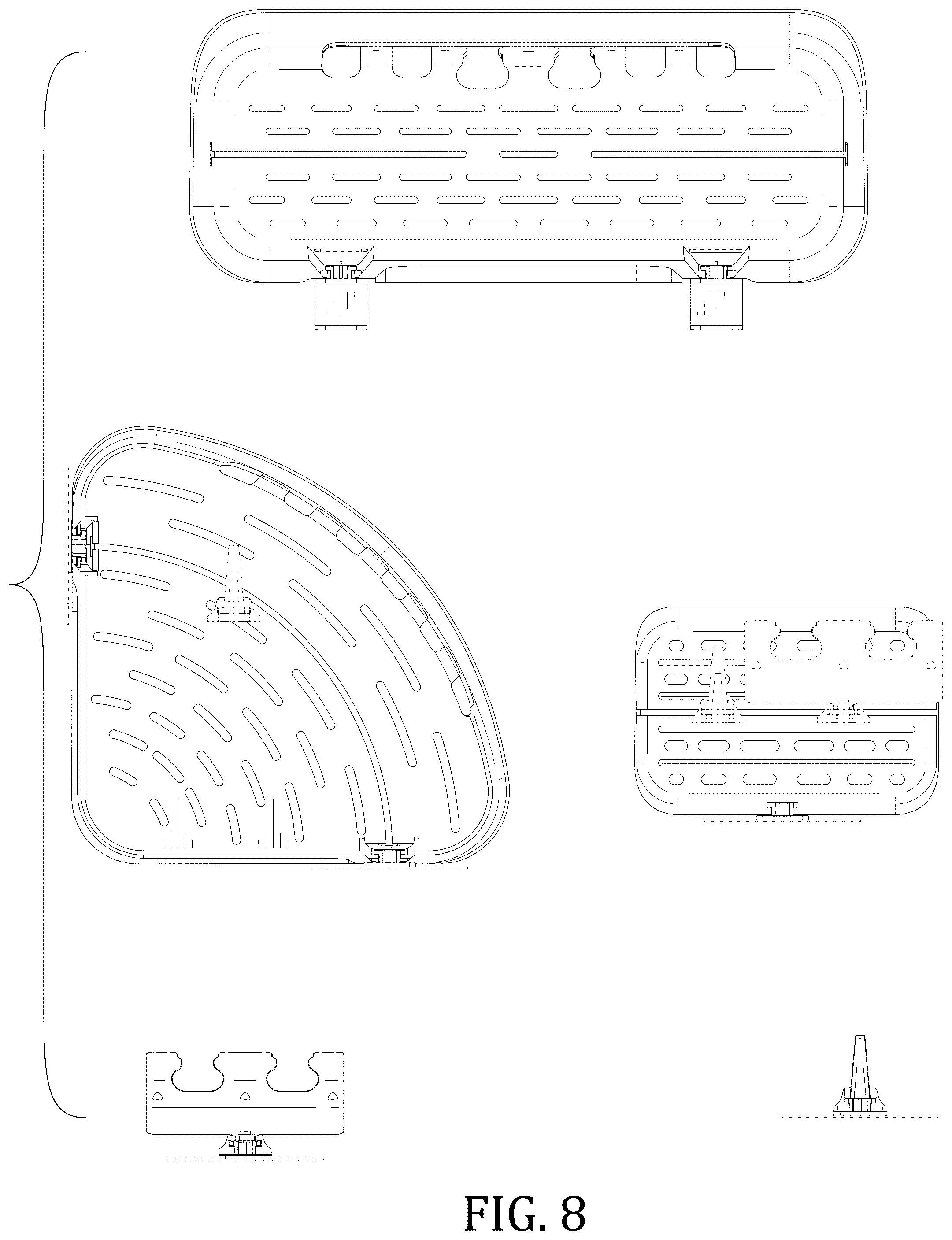 Patent USD1044319 Figure 8 – Kitchen and bathroom storage set