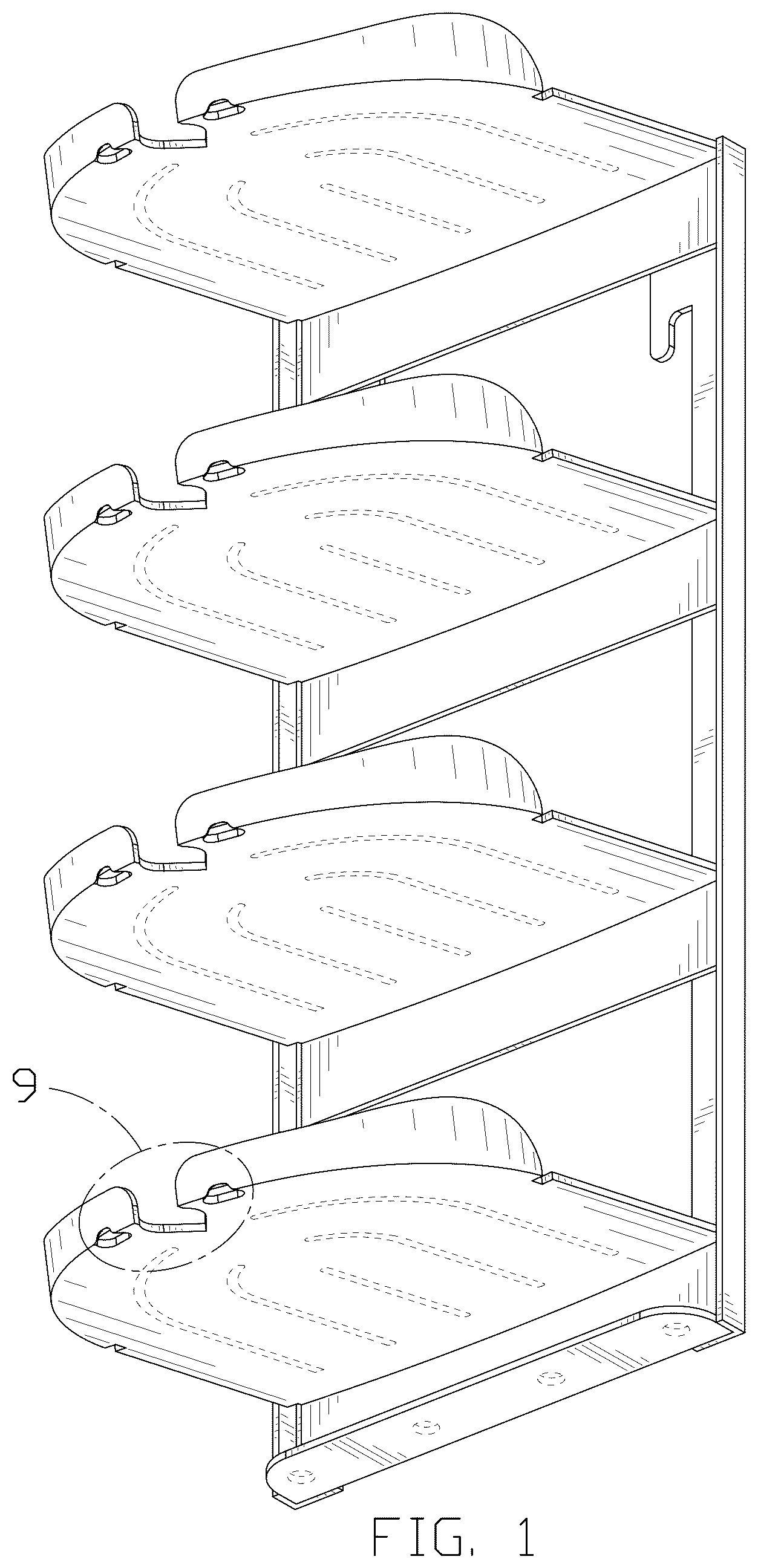 Patent USD1044321 — Storage rack — Figure 1