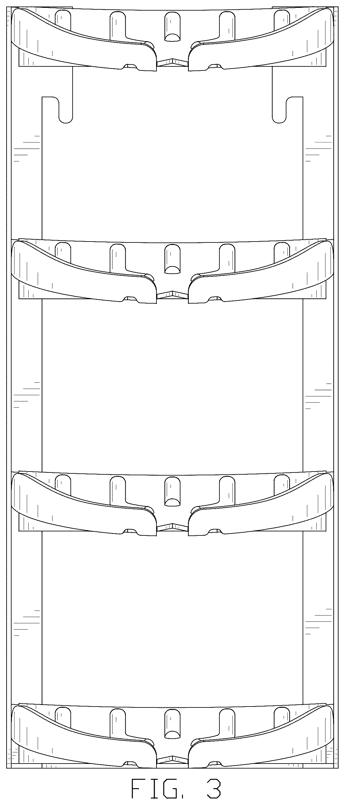 Patent USD1044321 Figure 3 – Storage rack