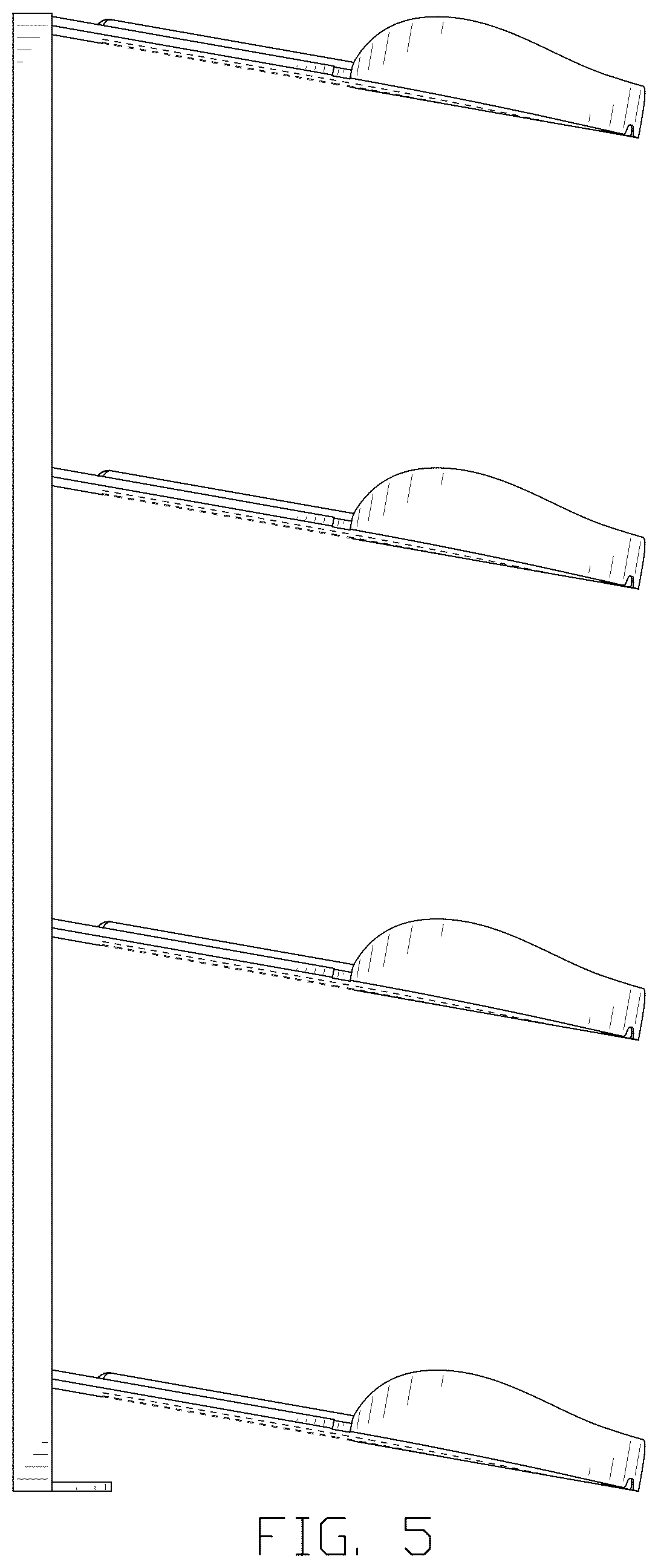 Patent USD1044321 Figure 5 – Storage rack