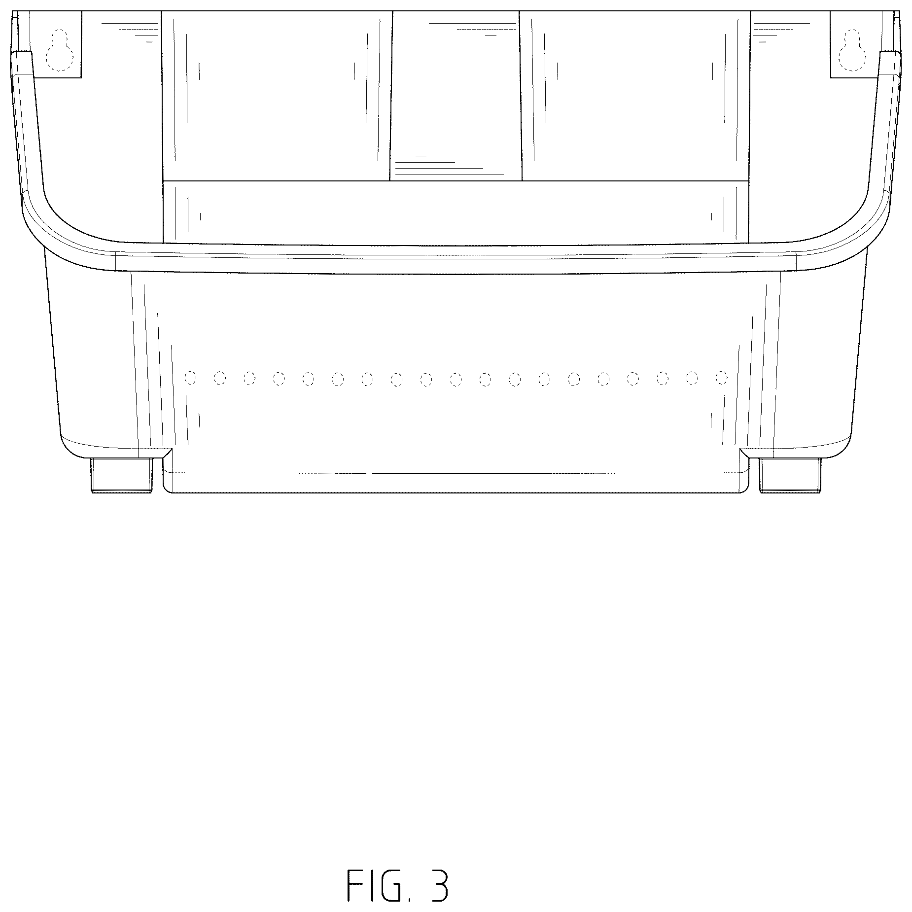 Patent USD1044322 Figure 3 – Flower pot