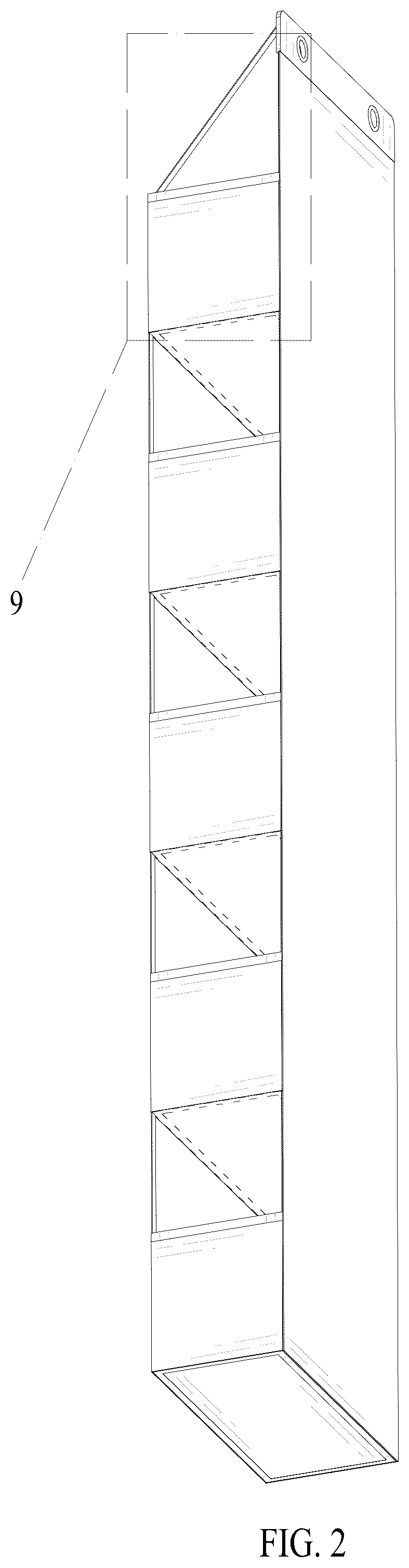 Patent USD1044324 Figure 2 – Storage rack