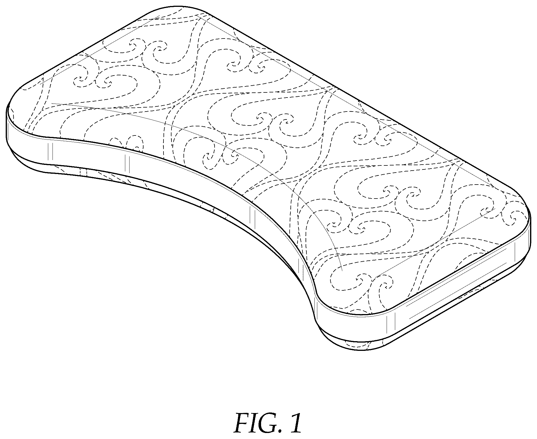 Patent USD1044332 Figure 1 – Pillow