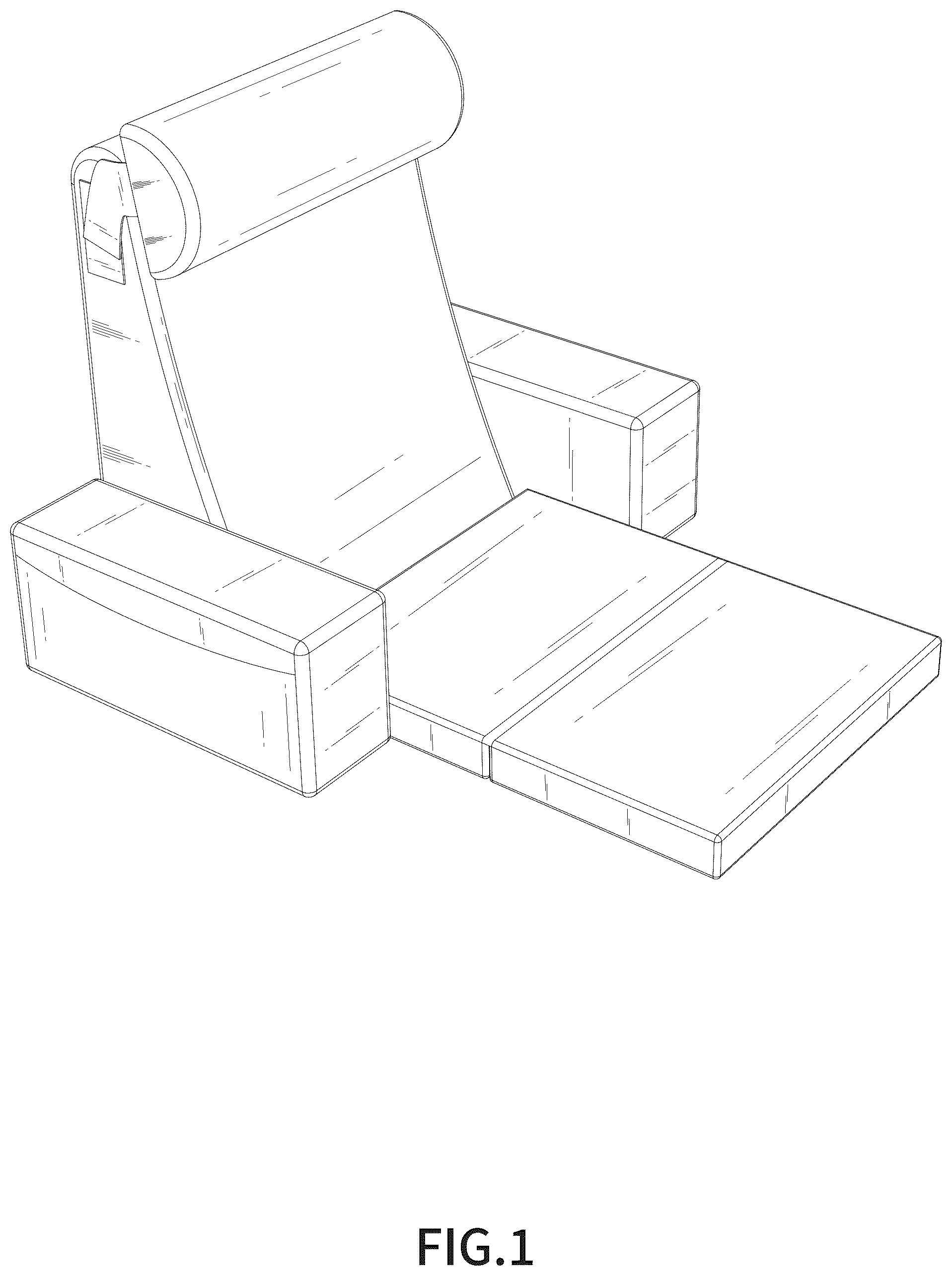 Patent USD1044333 — Reading pillow — Figure 1