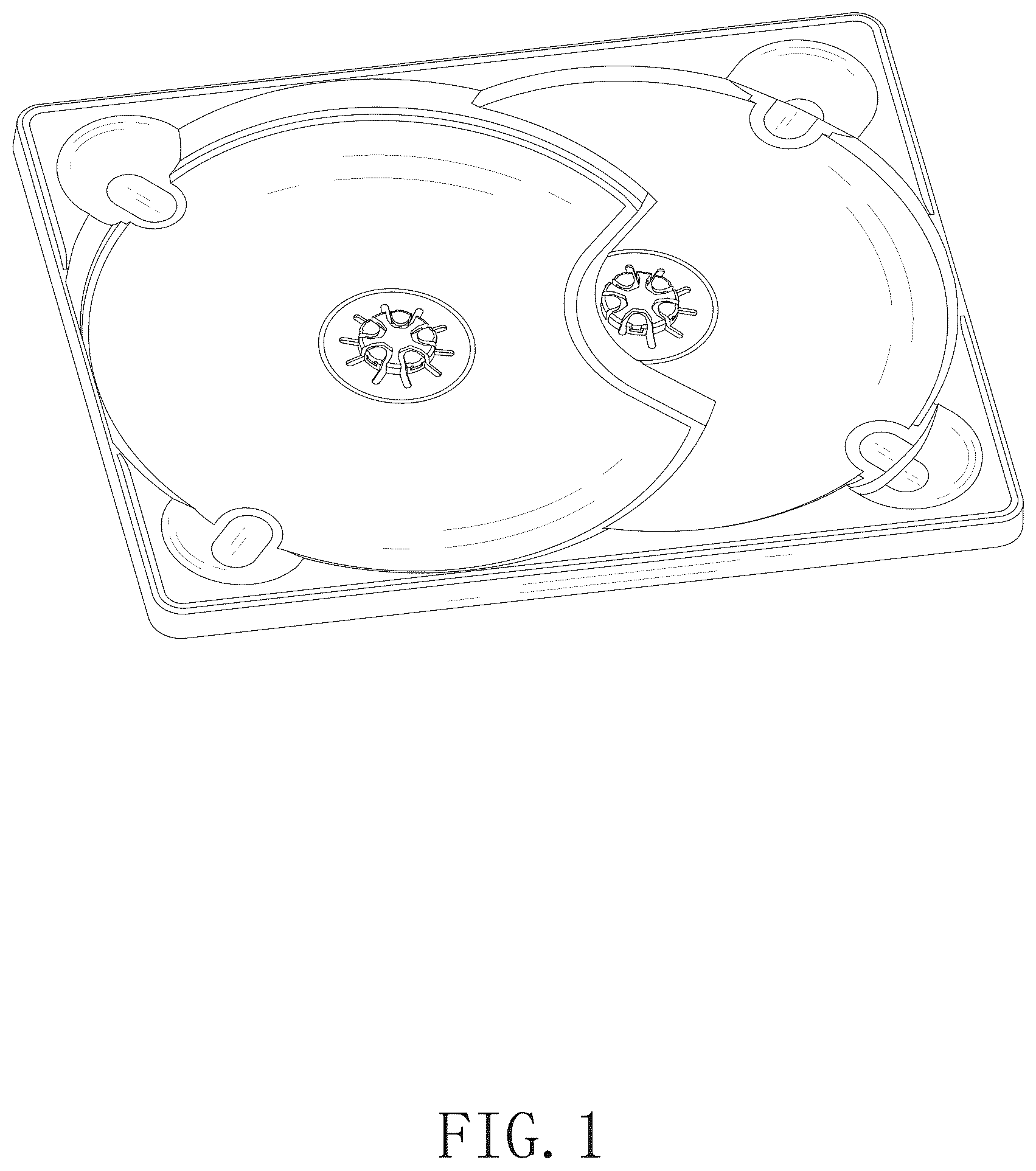 Patent USD1044339 Figure 1 – Plurality disks container
