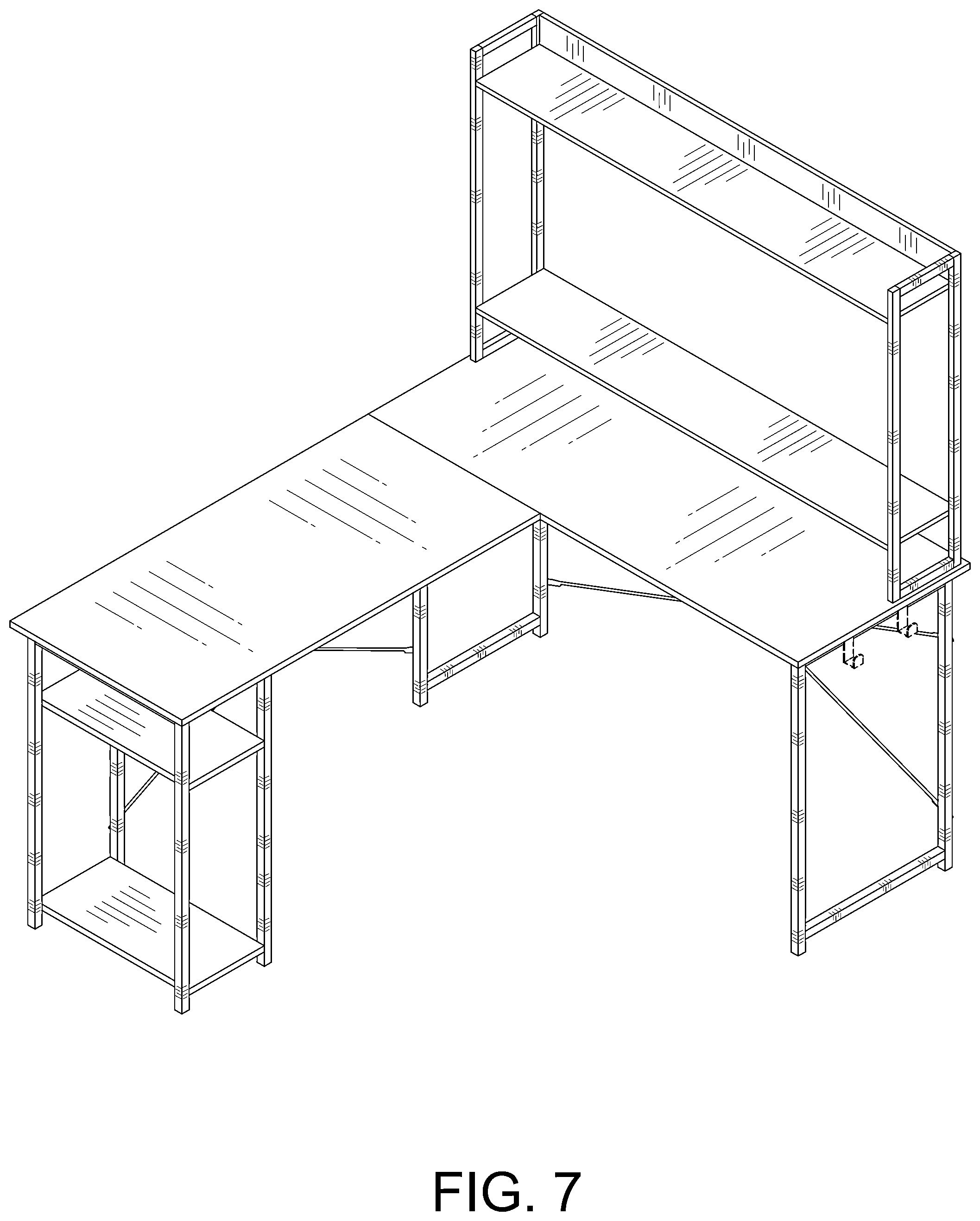Patent USD1044340 Figure 7 – Desk