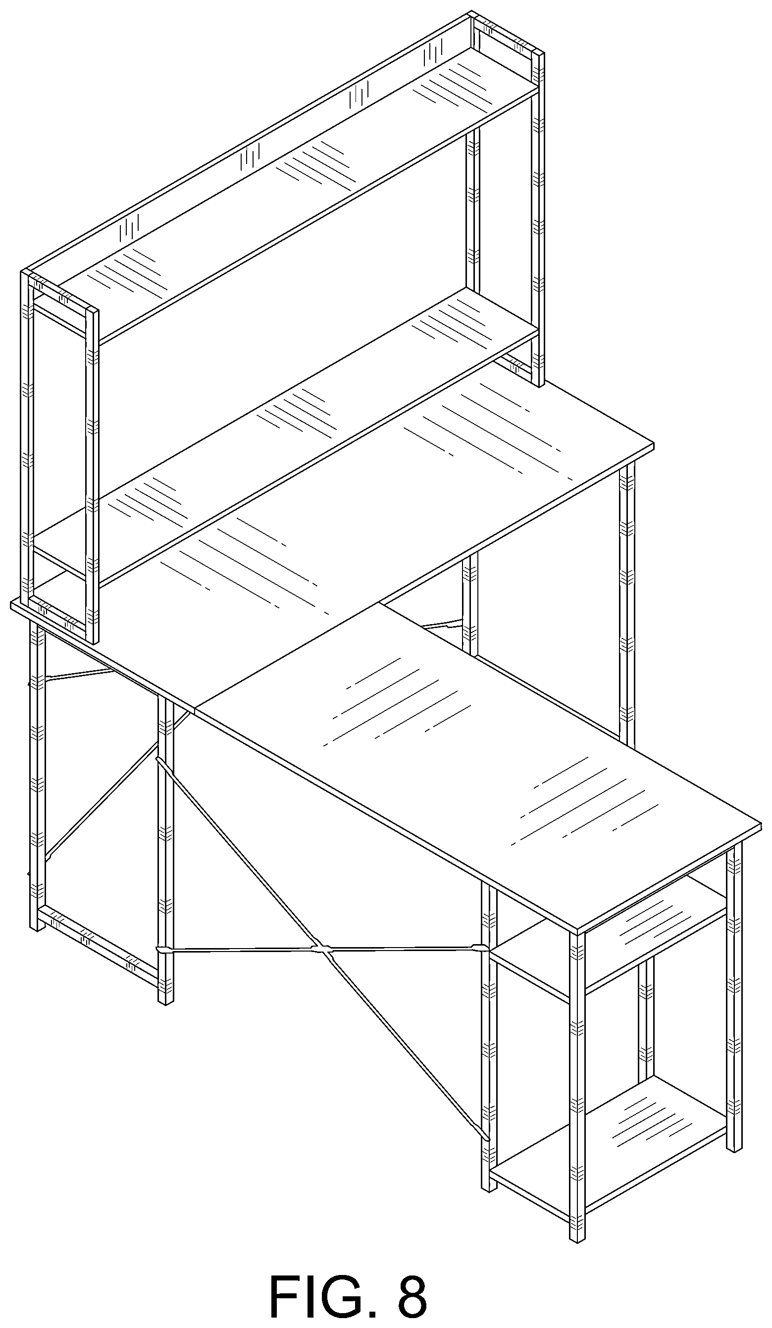Patent USD1044340 Figure 8 – Desk