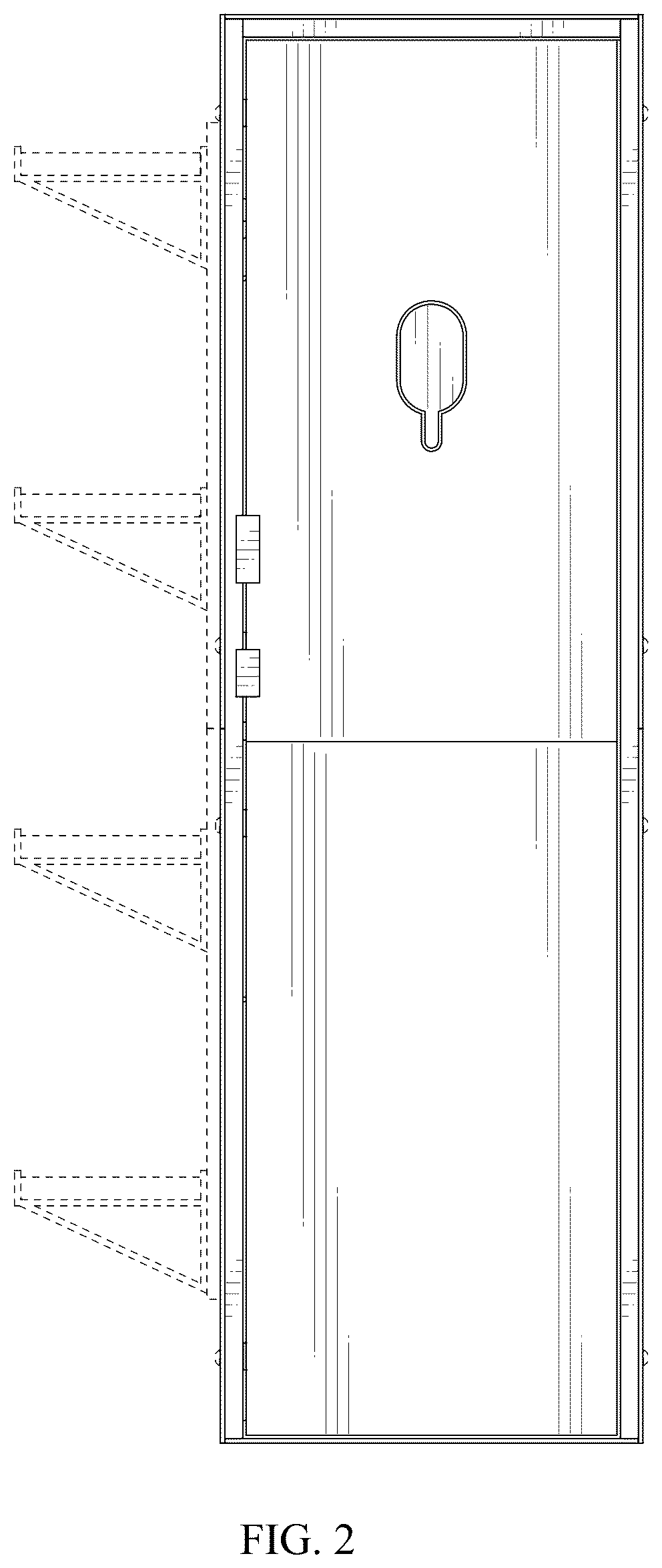 Patent USD1044342 Figure 2 – Bookshelf saferoom